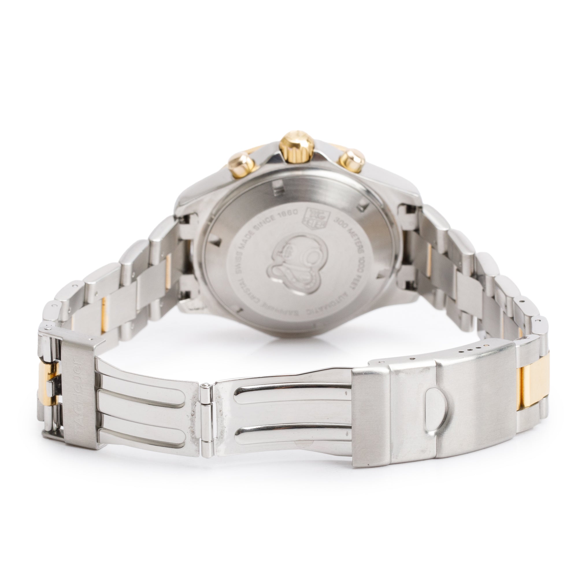 Tag Heuer Stainless Steel & Yellow Gold Plated Aquaracer 41 MM Automatic Chronograph Watch CAF2120