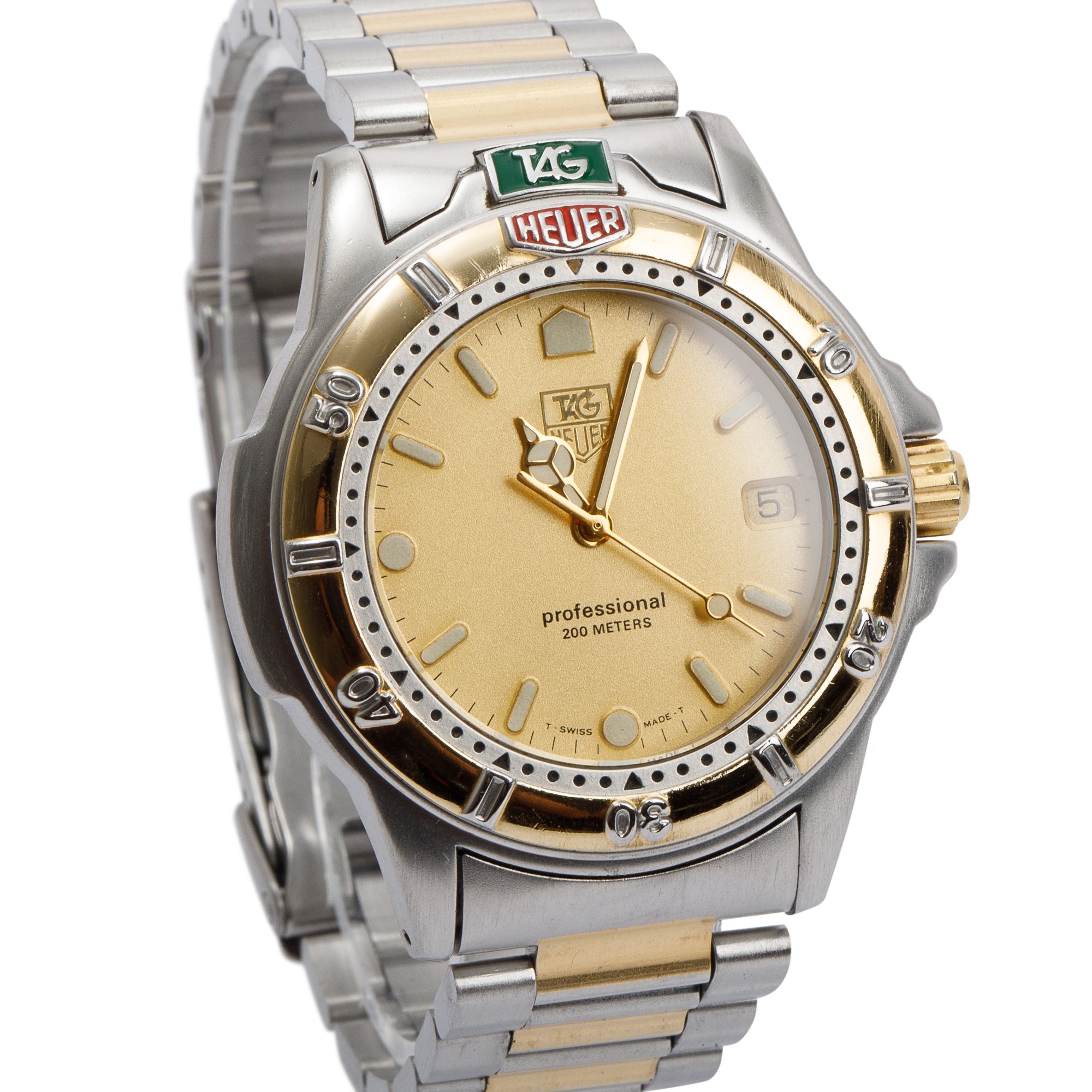 Tag Heuer Two-Tone 4000 Series Professional Watch w/ Box