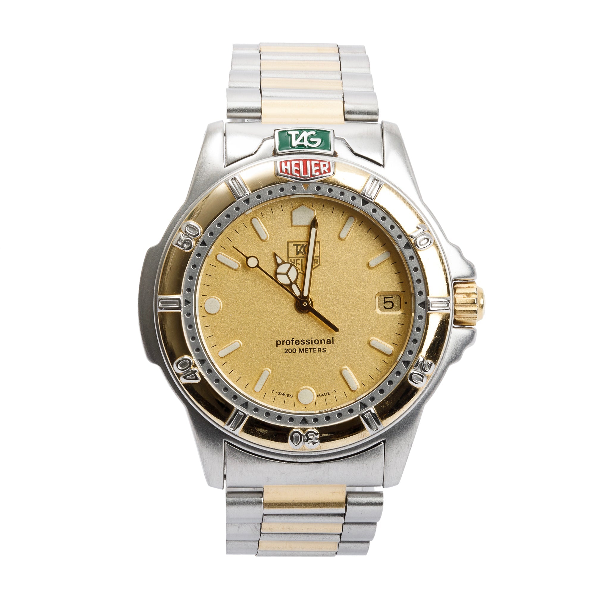 Tag Heuer Two-Tone 4000 Series Professional Watch w/ Box