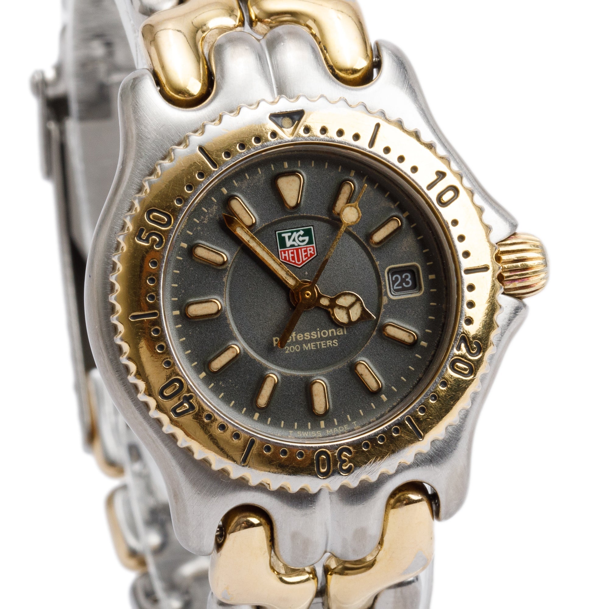 Tag Heuer Two-Tone Stainless Steel Professional Link 28 MM Watch WG1320-0