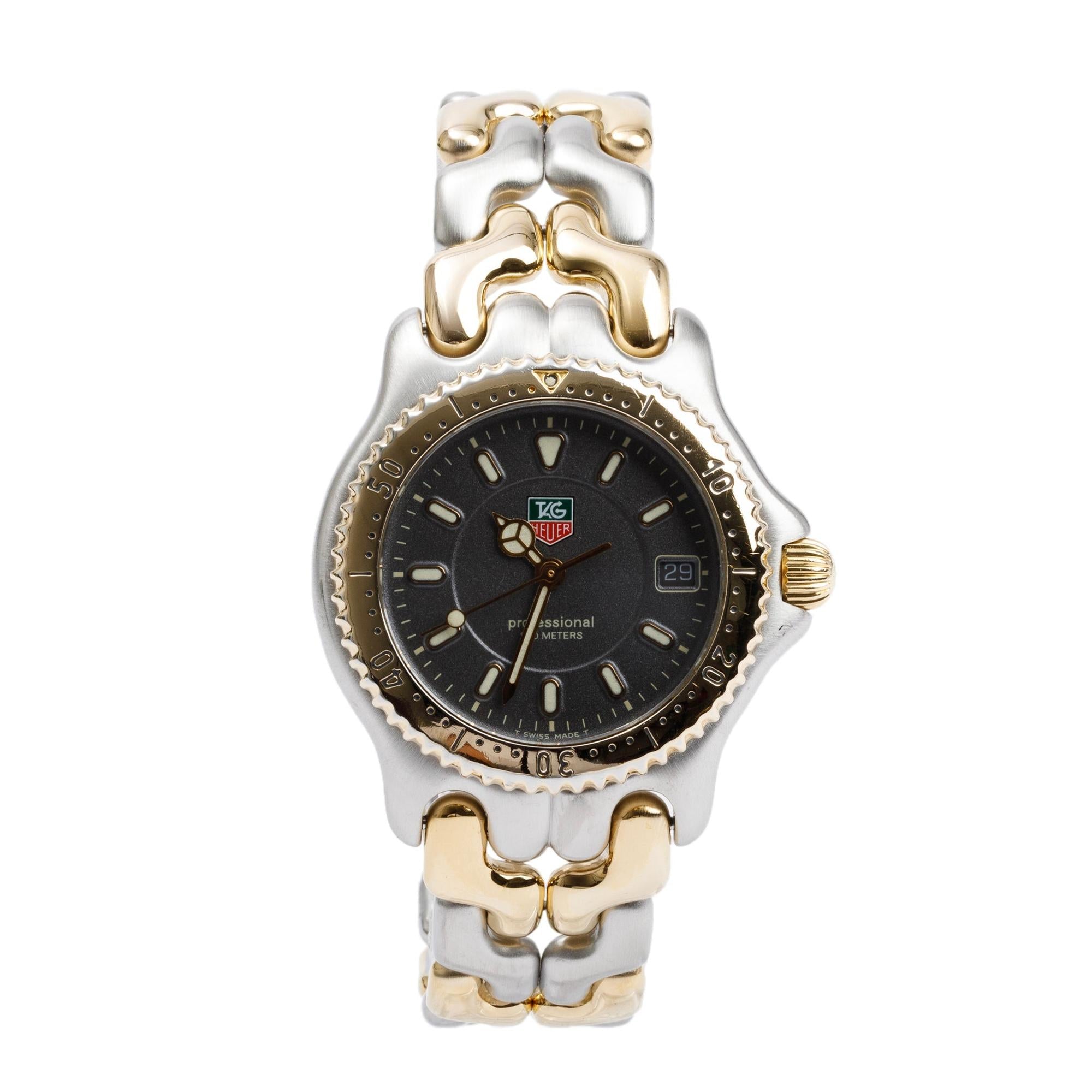 Tag Heuer Two-Tone Stainless Steel Professional Link 38MM Watch WG1220-KO