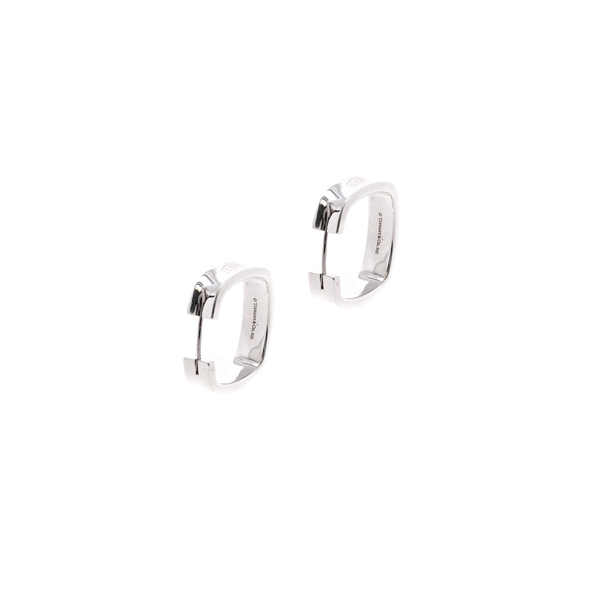 Tiffany & Co. 1837 Medium Square Hoop Earrings