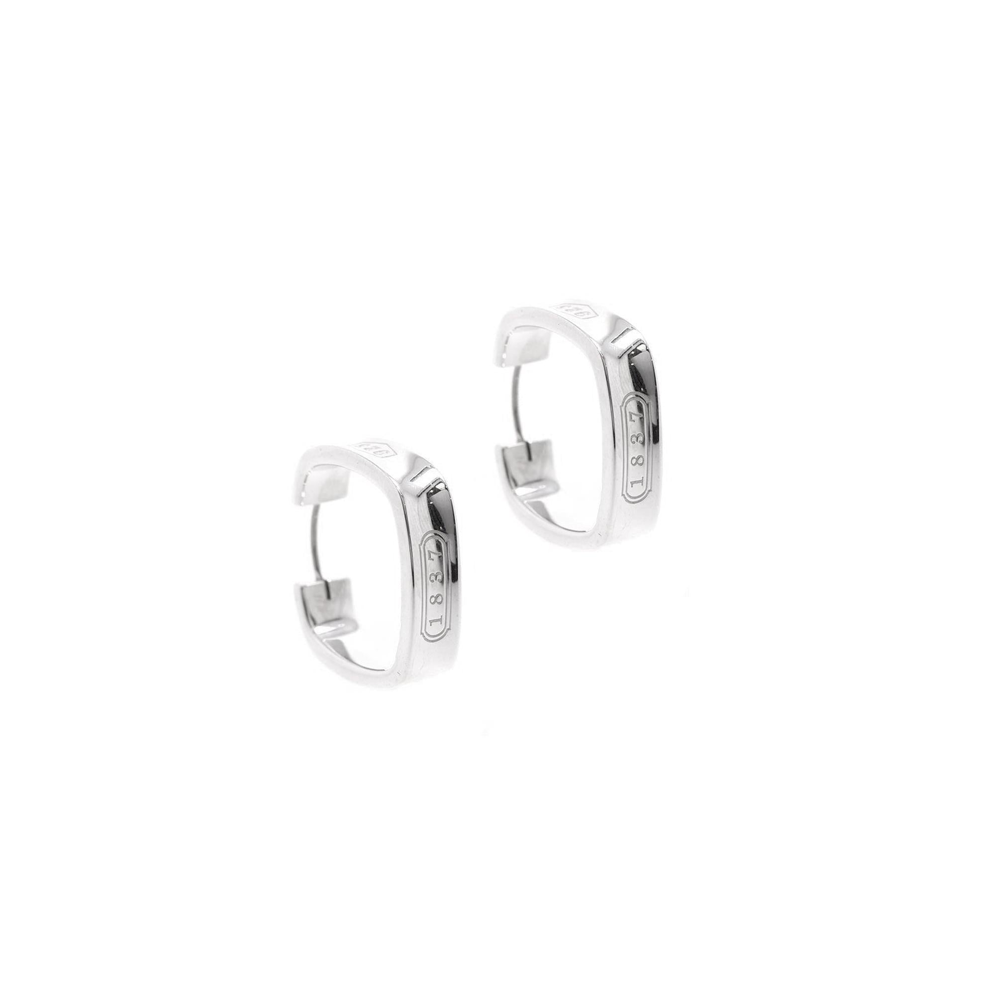 Tiffany & Co. 1837 Medium Square Hoop Earrings
