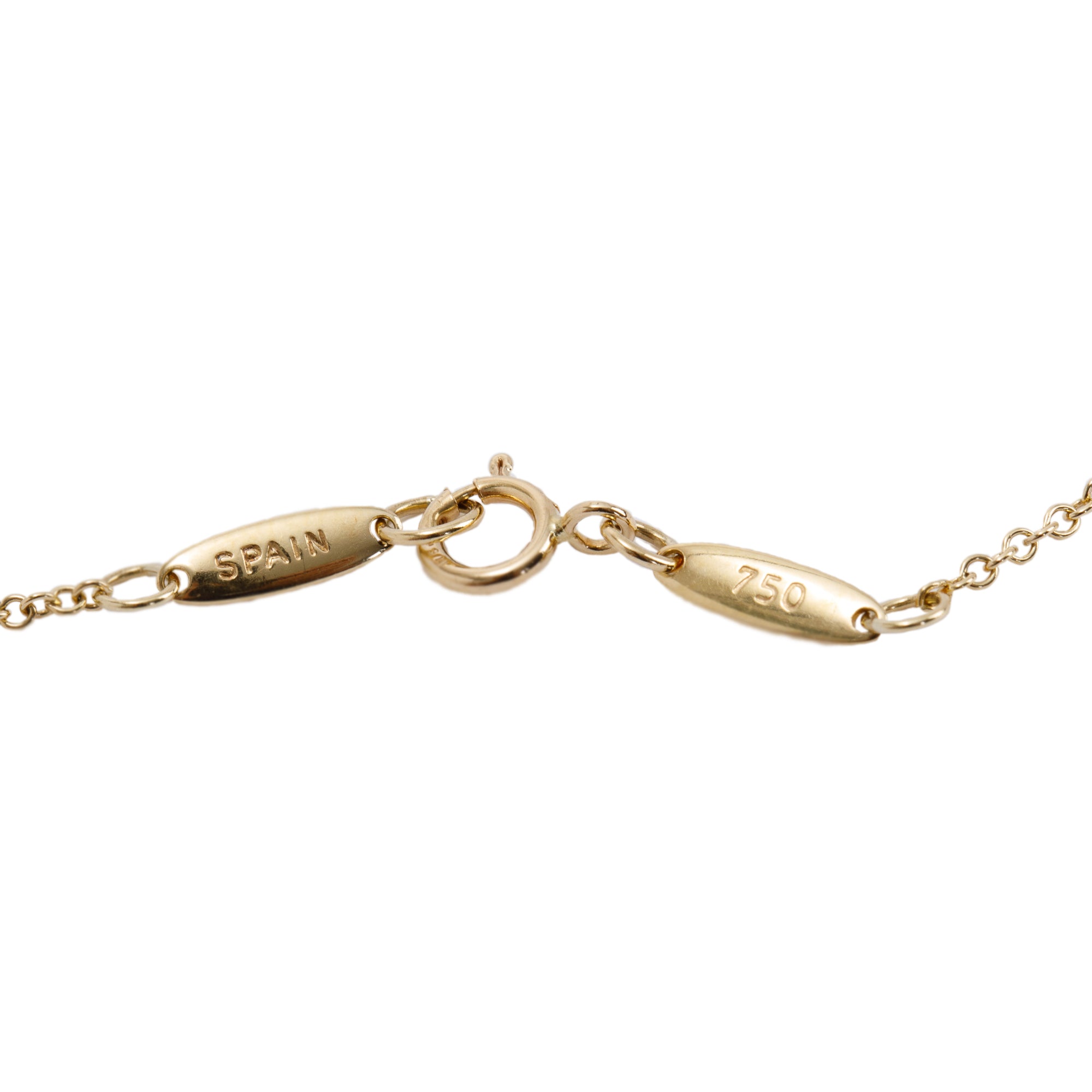 Tiffany & Co. 18k Gold Elsa Peretti Open Heart Pendant Necklace, 16mm
