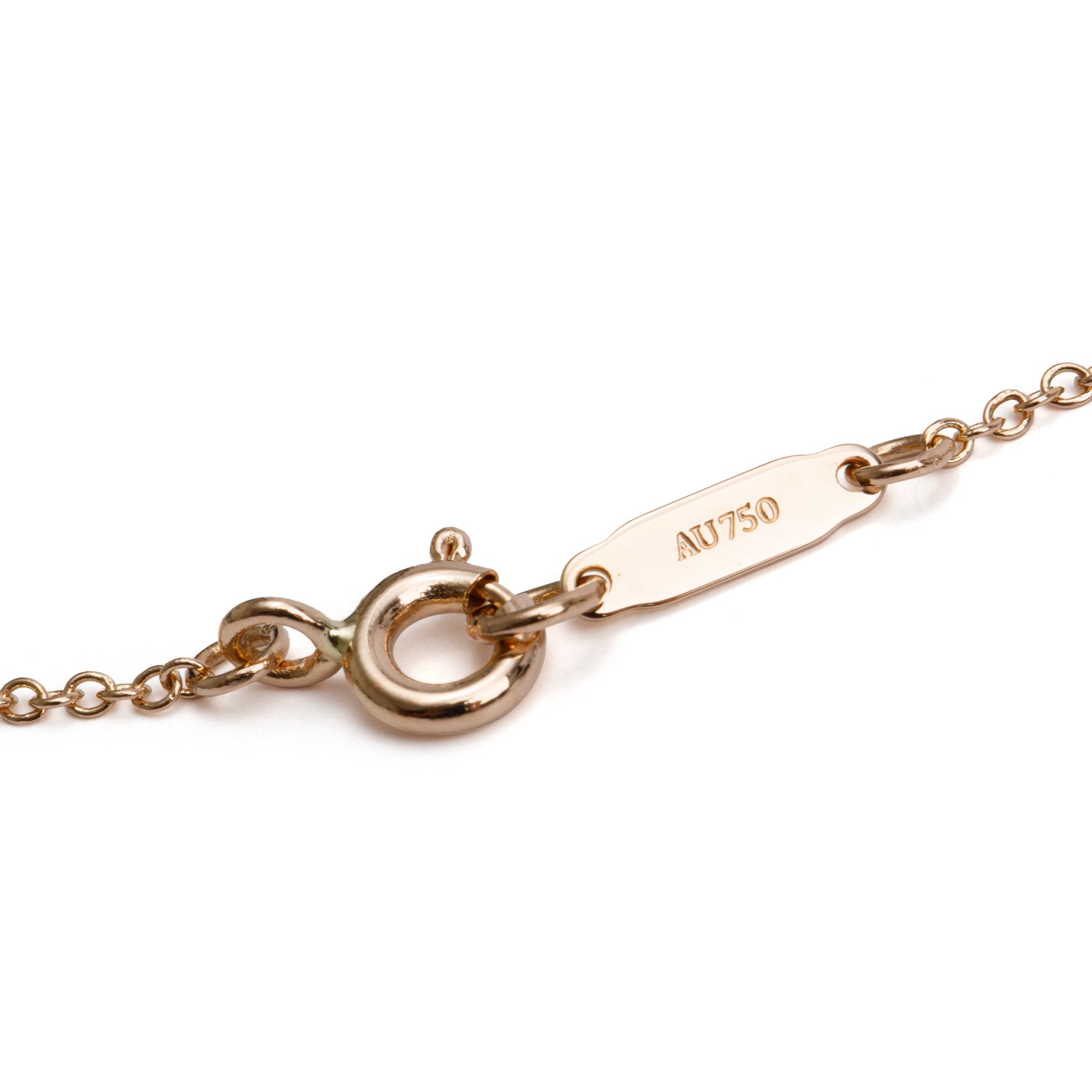 Tiffany & Co. 18k Rose Gold Bow Pendant Necklace w/ Box