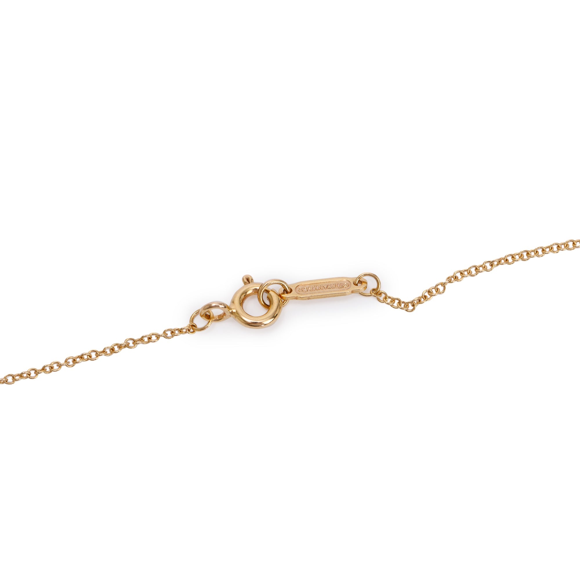 Tiffany & Co. 18k Rose Gold Diamond Large Daisy Key Pendant Necklace
