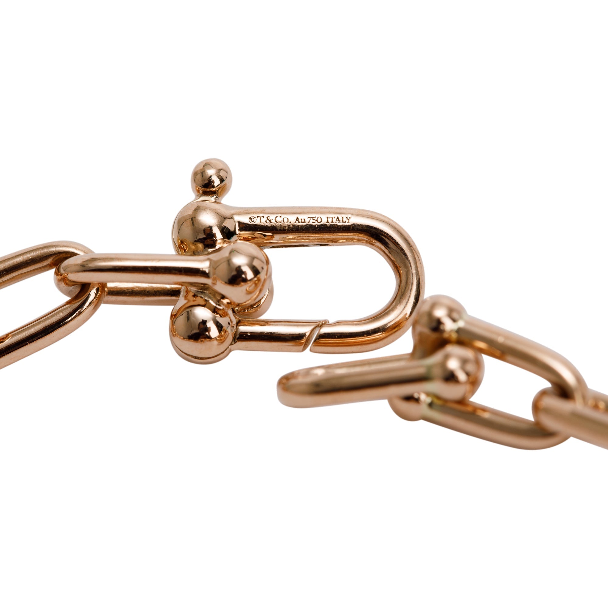 Tiffany & Co. 18k Rose Gold HardWear Small Link Bracelet w/ Box
