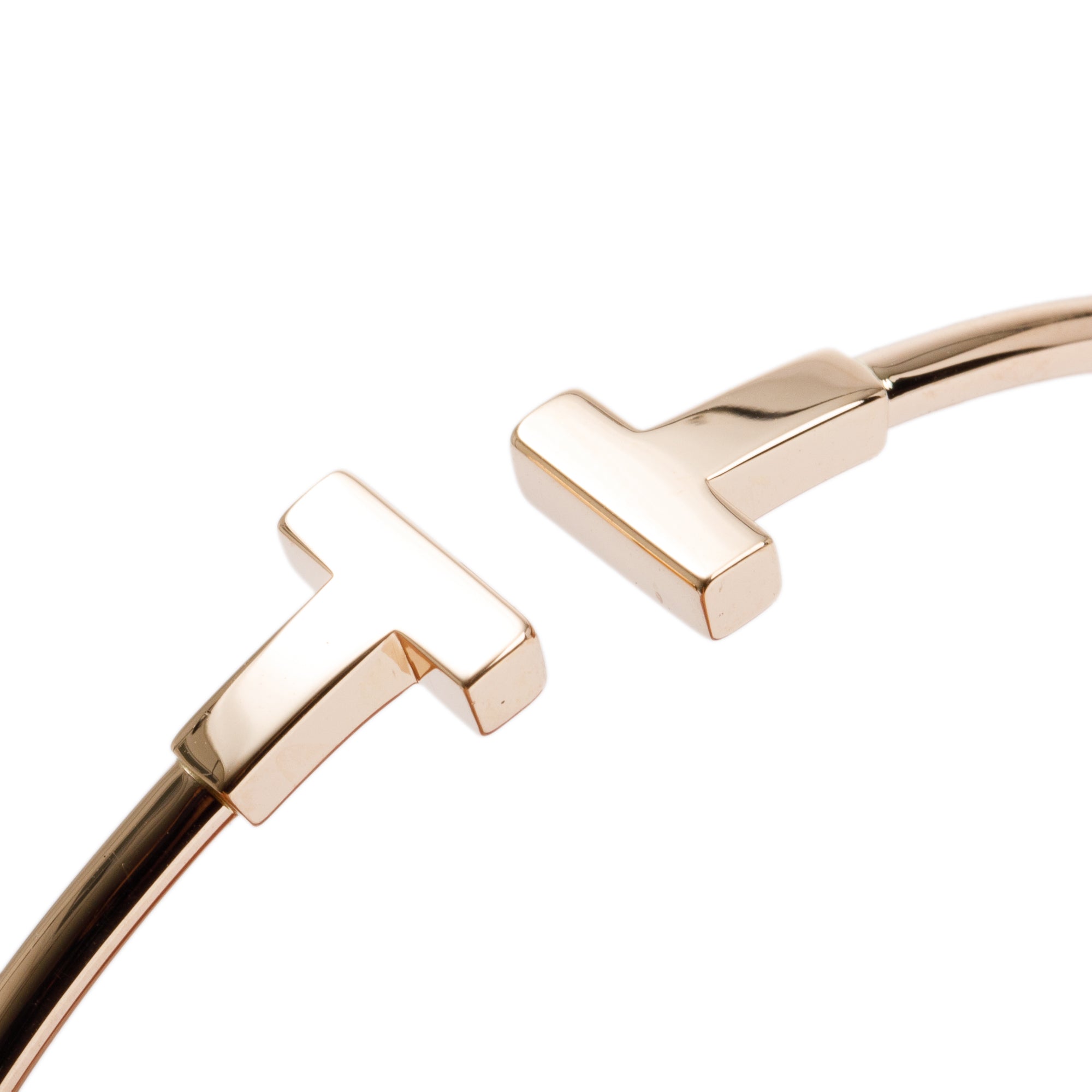 Tiffany & Co. 18k Rose Gold T Wire Bracelet