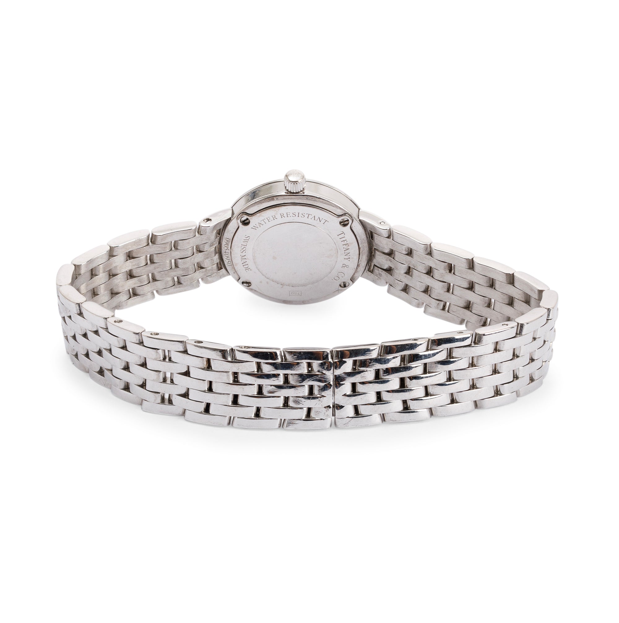 Tiffany & Co. 18k White Gold & Diamond Classique 20 MM Watch