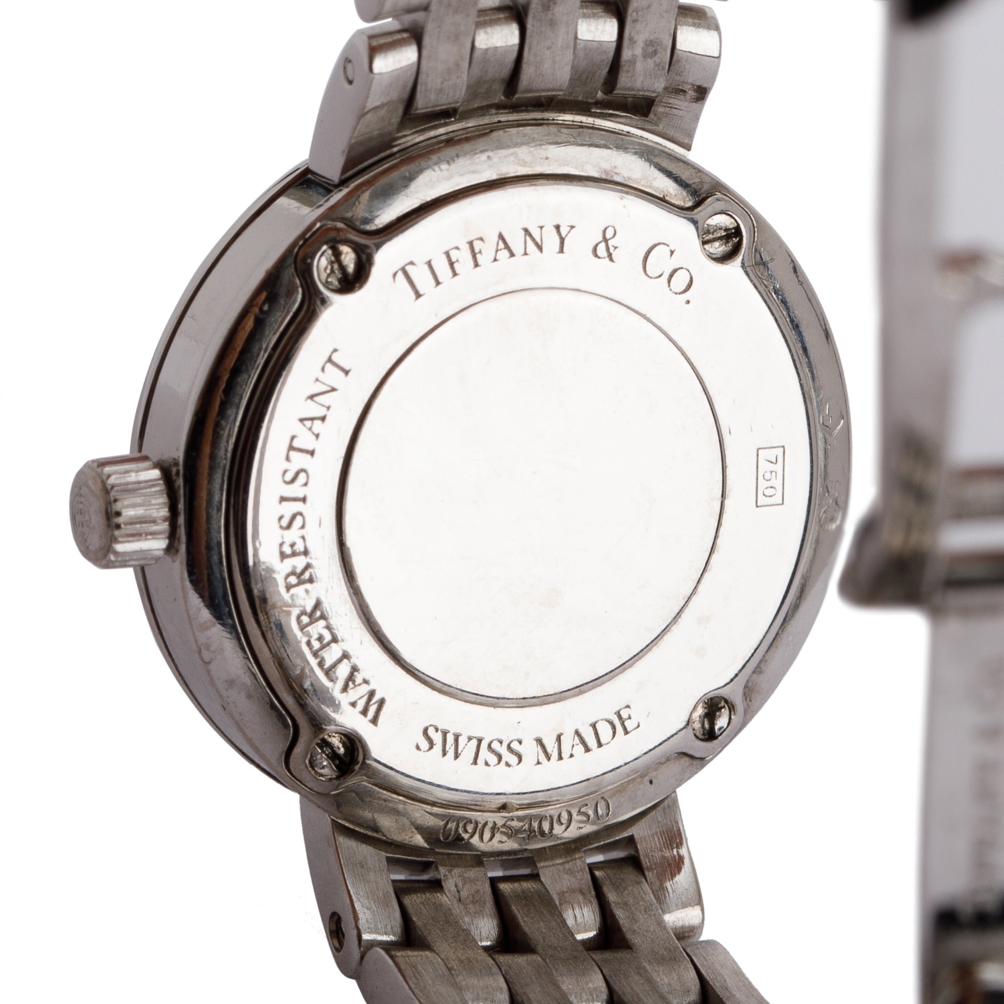 Tiffany & Co. 18k White Gold & Diamond Classique 20 MM Watch