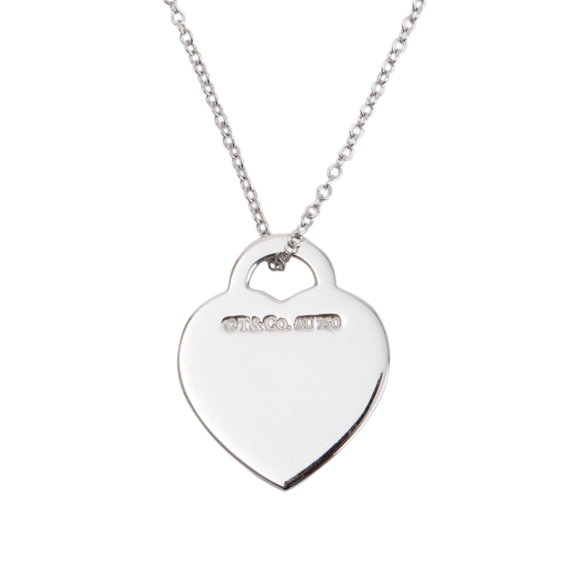 Tiffany 18k White Gold Diamond Return To Tiffany Small Heart
