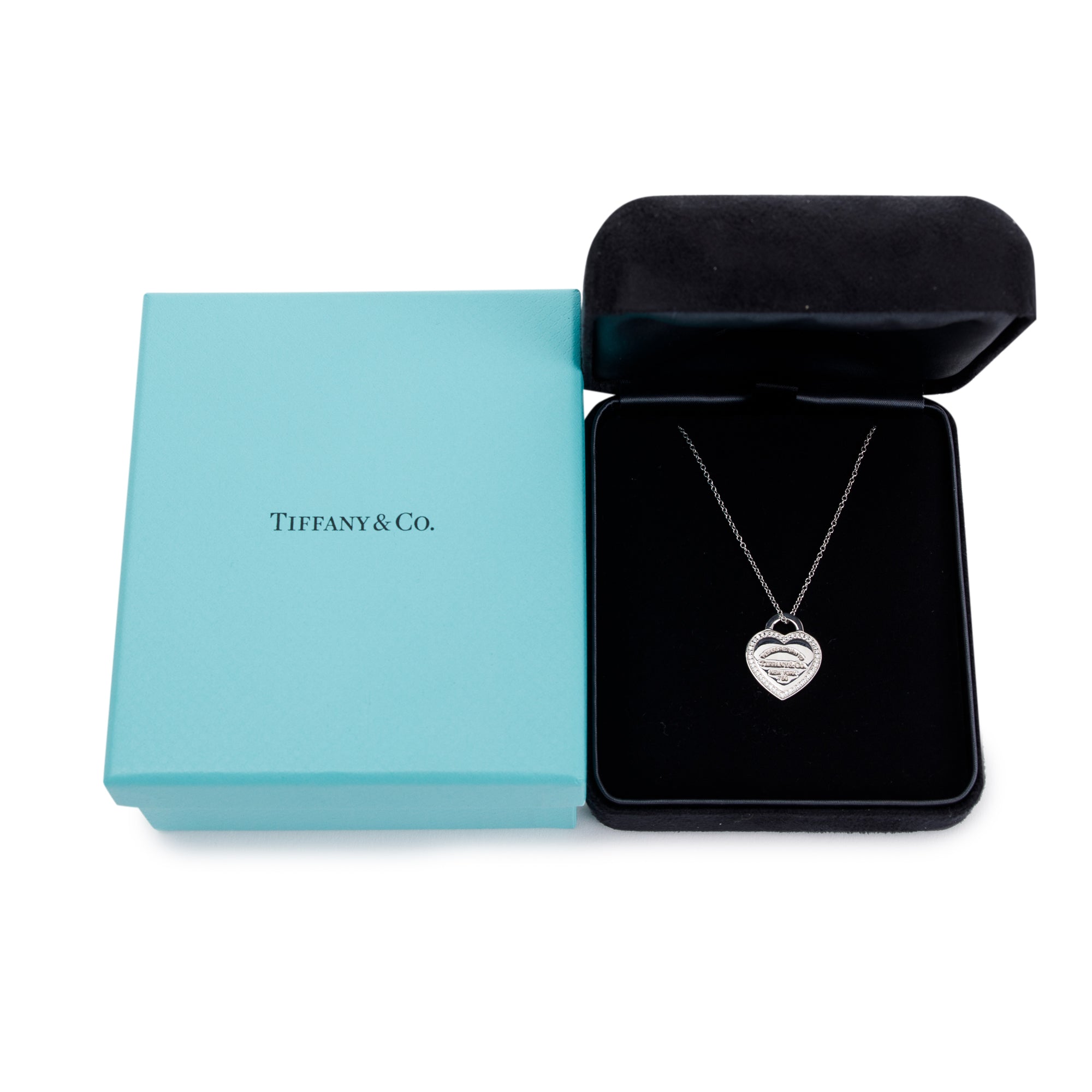 Tiffany 18k White Gold Diamond Return To Tiffany Small Heart