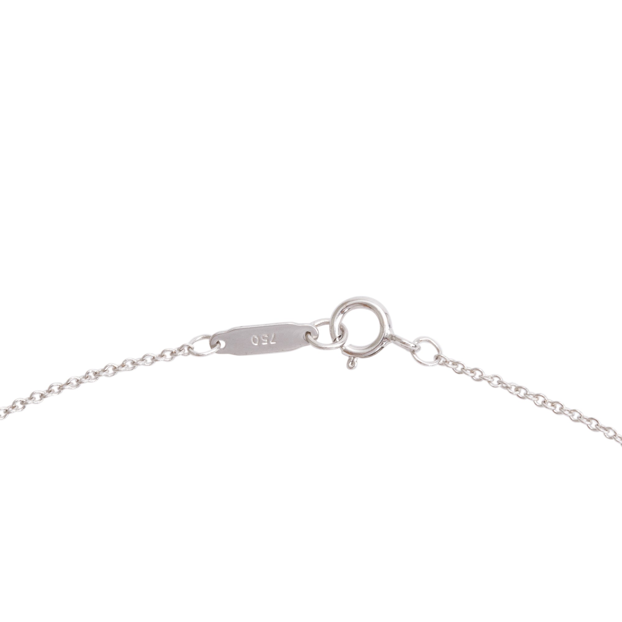 Tiffany & Co. 18k White Gold Diamond, Tsavorite & Sapphire Christmas Tree Pendant Necklace