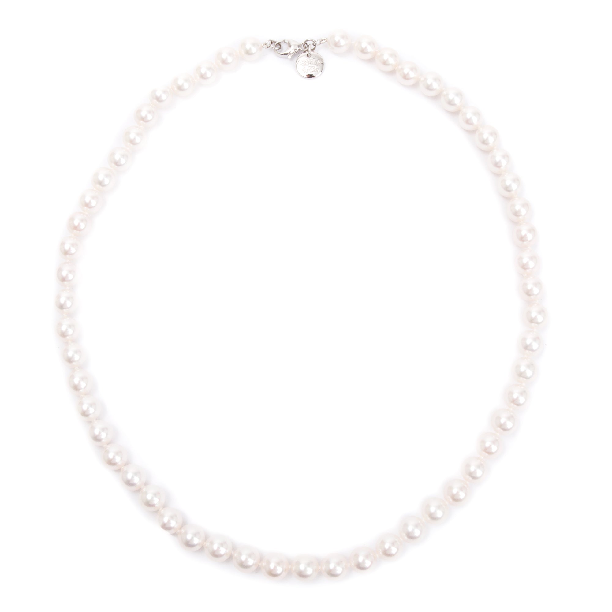 Tiffany & Co. 18k White Gold Essential Pearl Necklace w/ Box