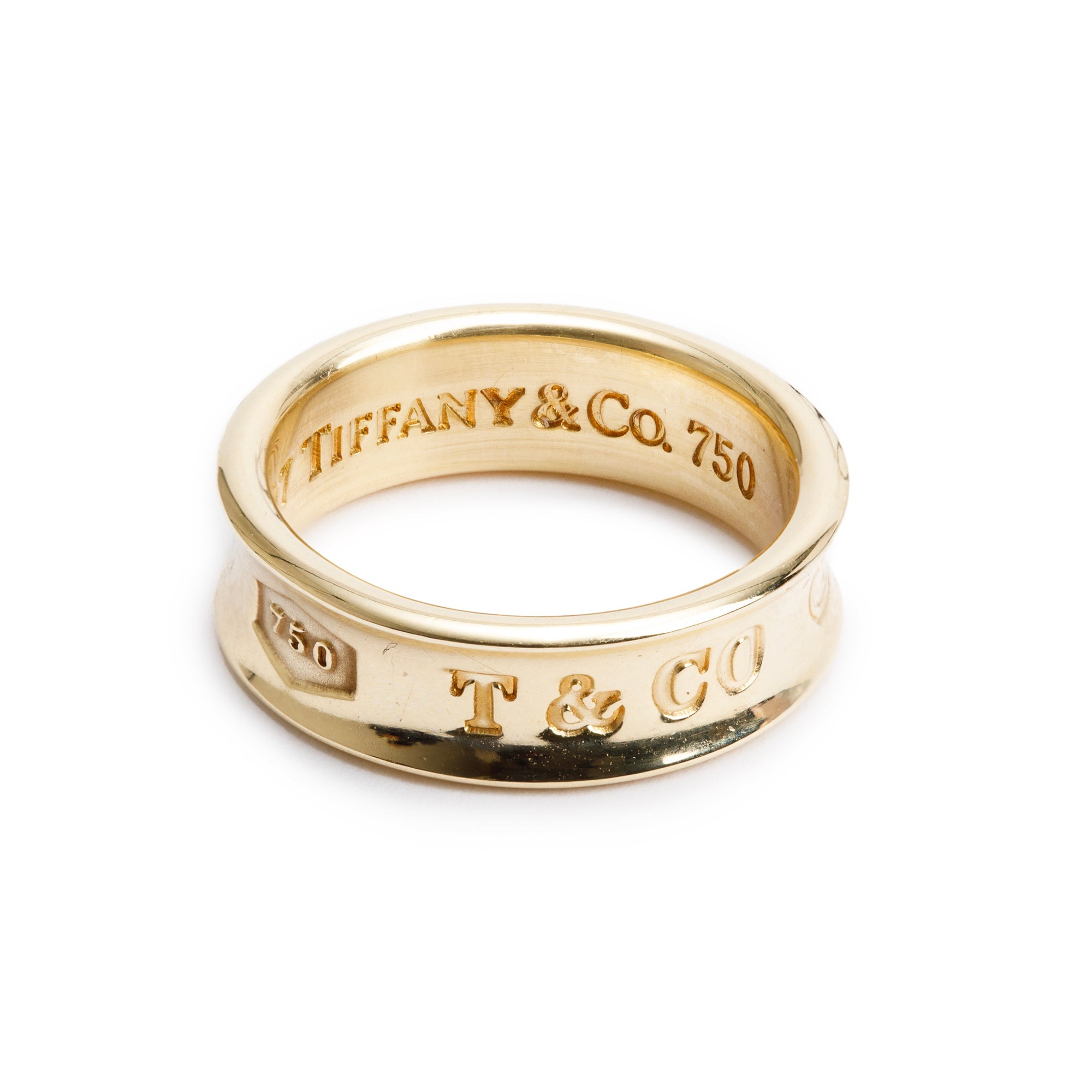 Tiffany & Co. 18k Yellow Gold 1837 Ring, Size 6
