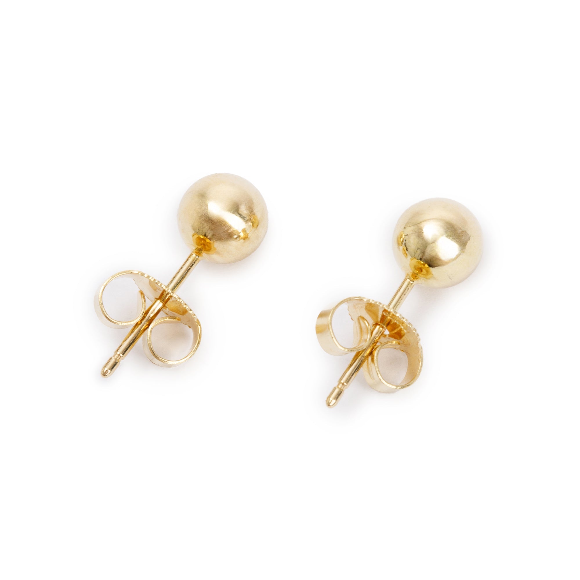 Tiffany & Co. 18k Yellow Gold 5MM HardWear Ball Earrings