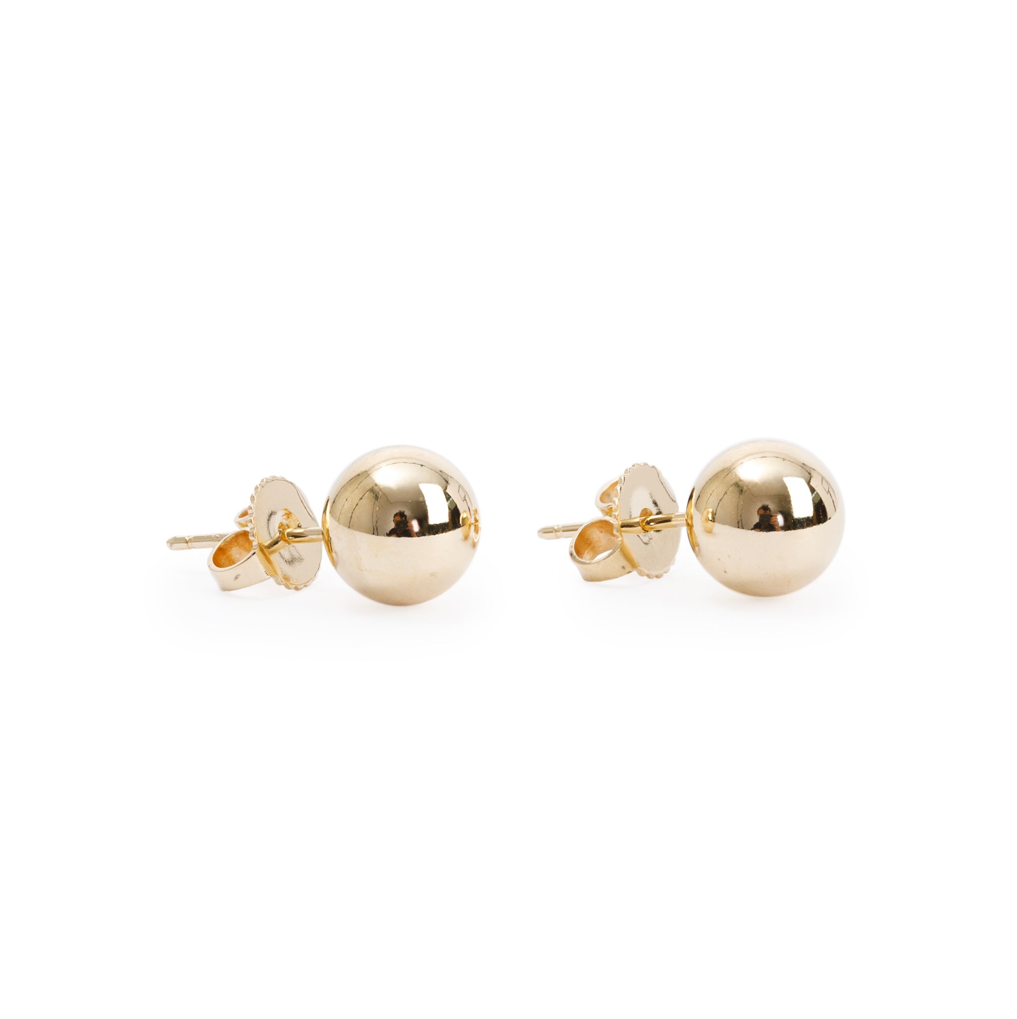 Tiffany & Co. 18k Yellow Gold 8MM HardWear Ball Earrings