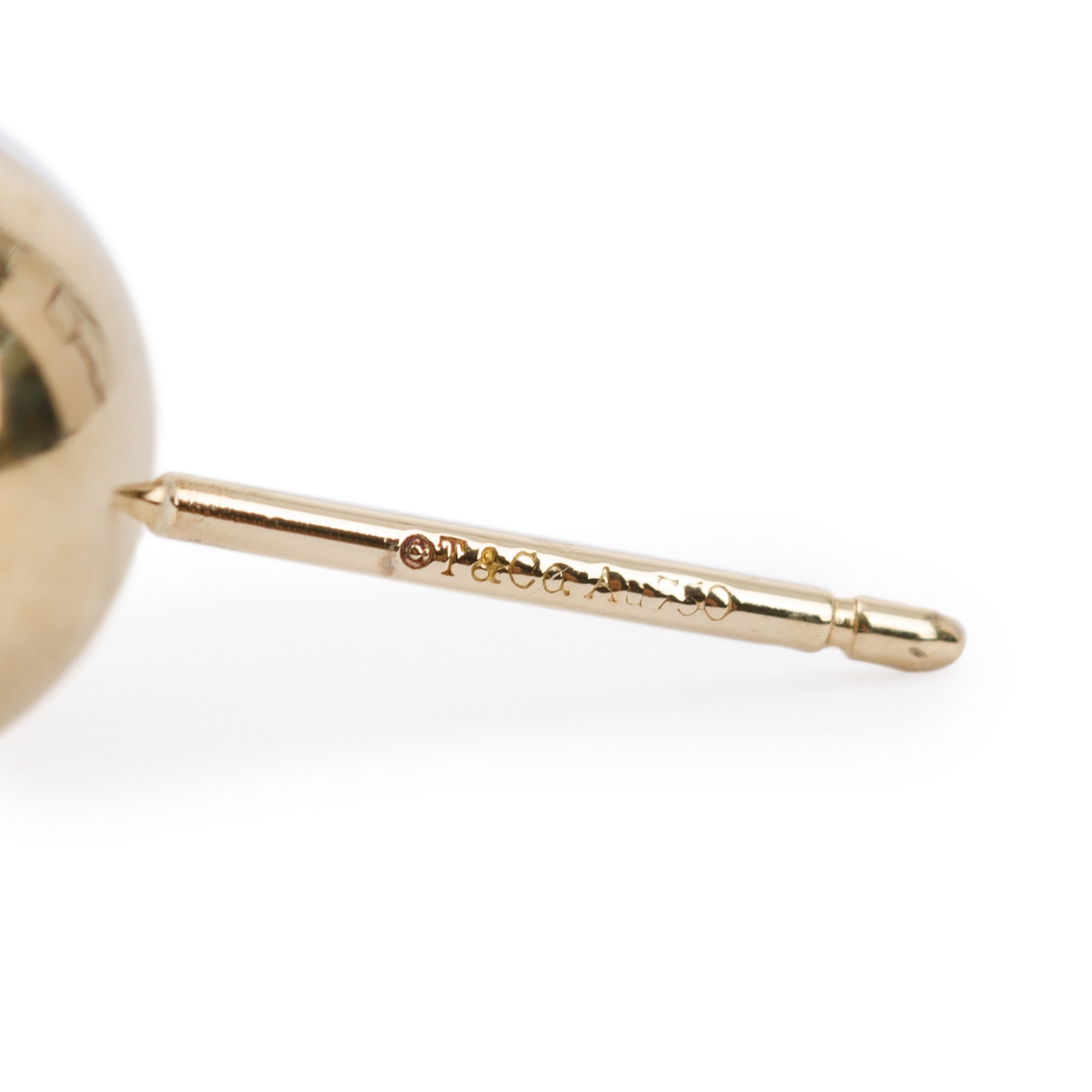 Tiffany & Co. 18k Yellow Gold 8MM HardWear Ball Earrings