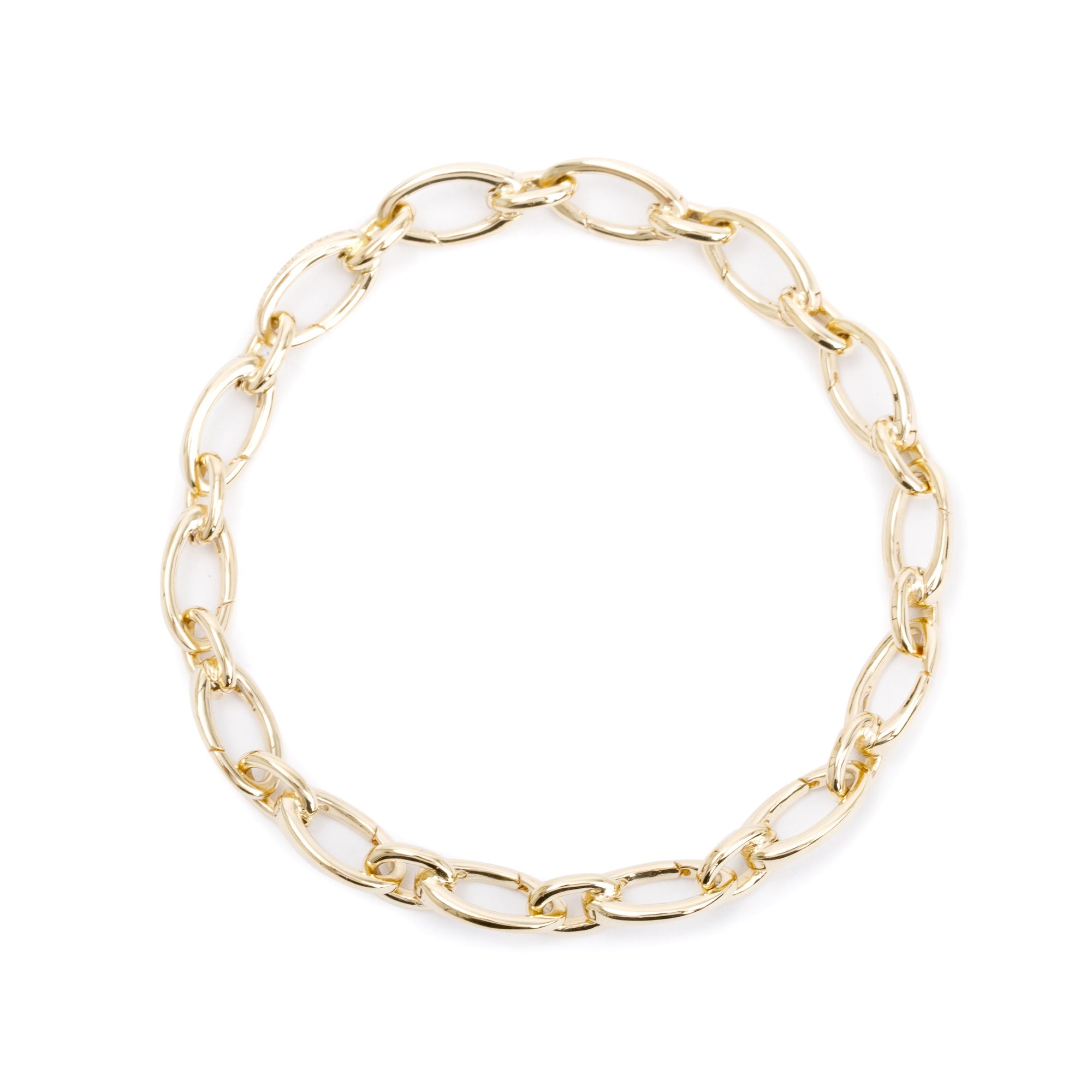 Tiffany & Co. 18k Yellow Gold Clasping Link Bracelet w/ Box