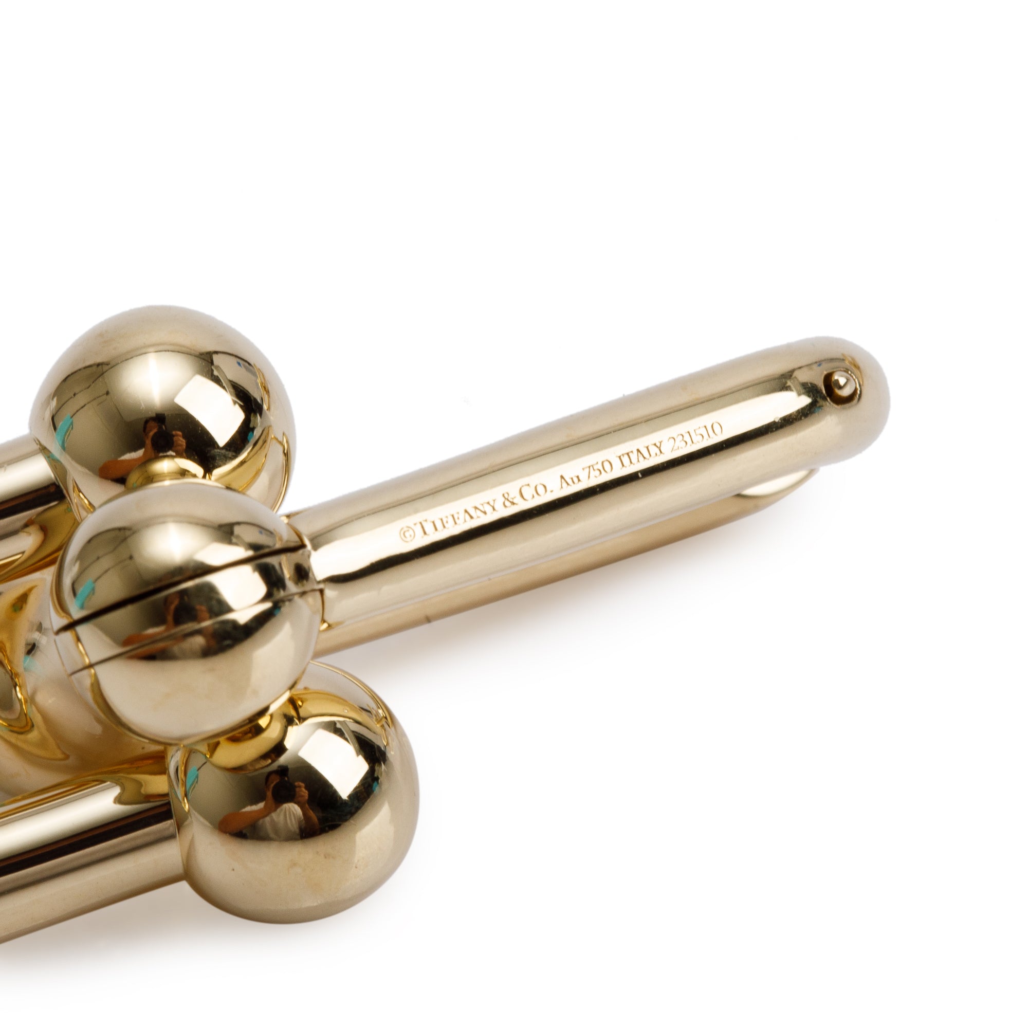 Tiffany & Co. 18k Yellow Gold HardWear Extra Large Link Earrings w/ Box & Receipt