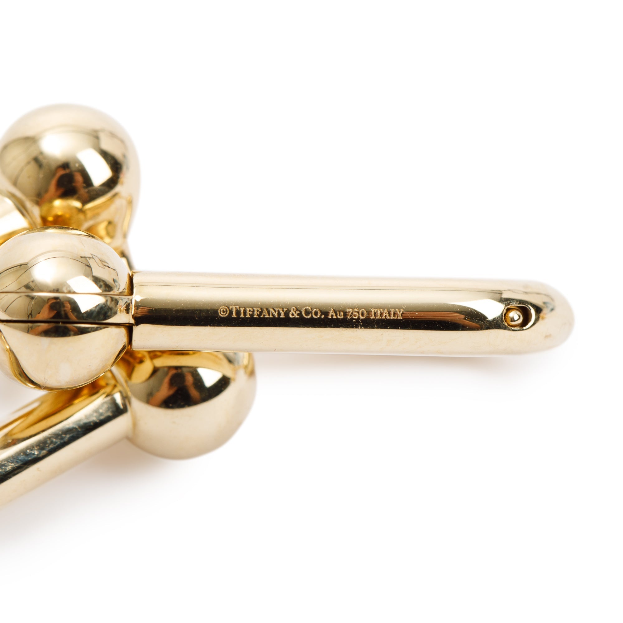 Tiffany & Co. 18k Yellow Gold HardWear Large Link Earrings