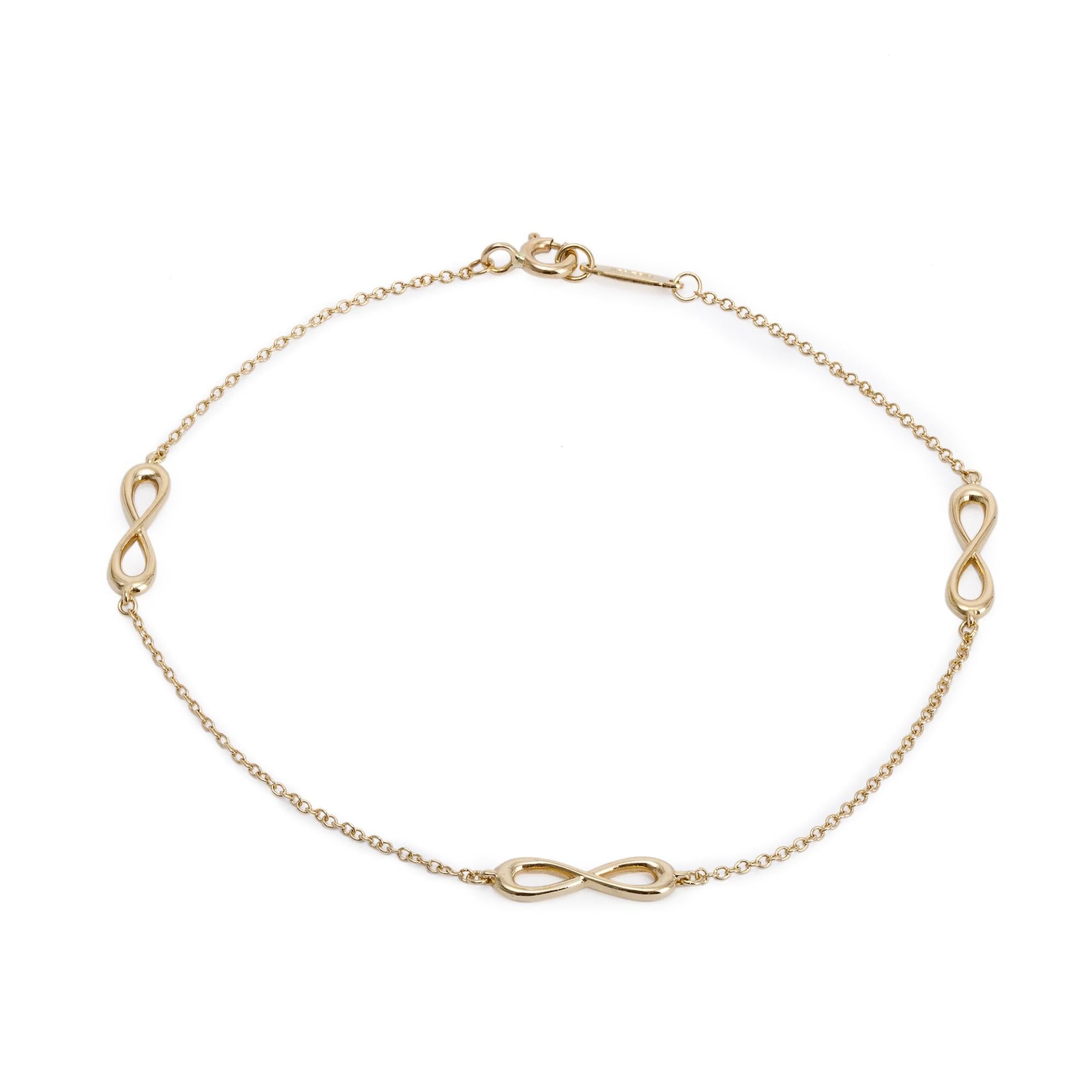 Tiffany & Co. 18k Yellow Gold Infinity Endless Bracelet