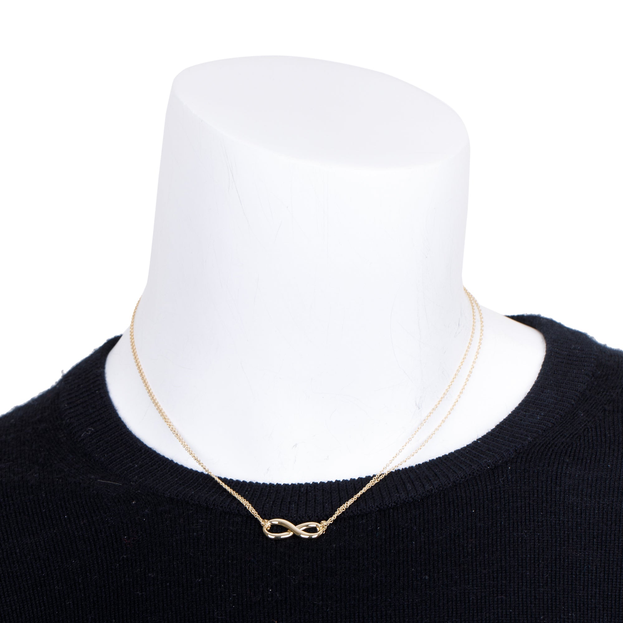 Tiffany & Co. 18k Yellow Gold Infinity Pendant Necklace – Oliver Jewellery