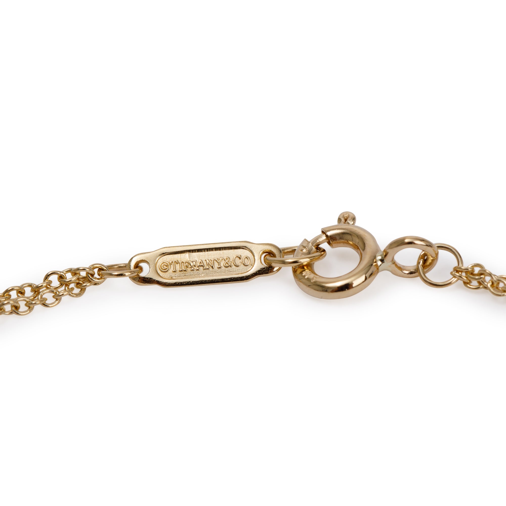 Tiffany & Co. 18k Yellow Gold Infinity Pendant Necklace