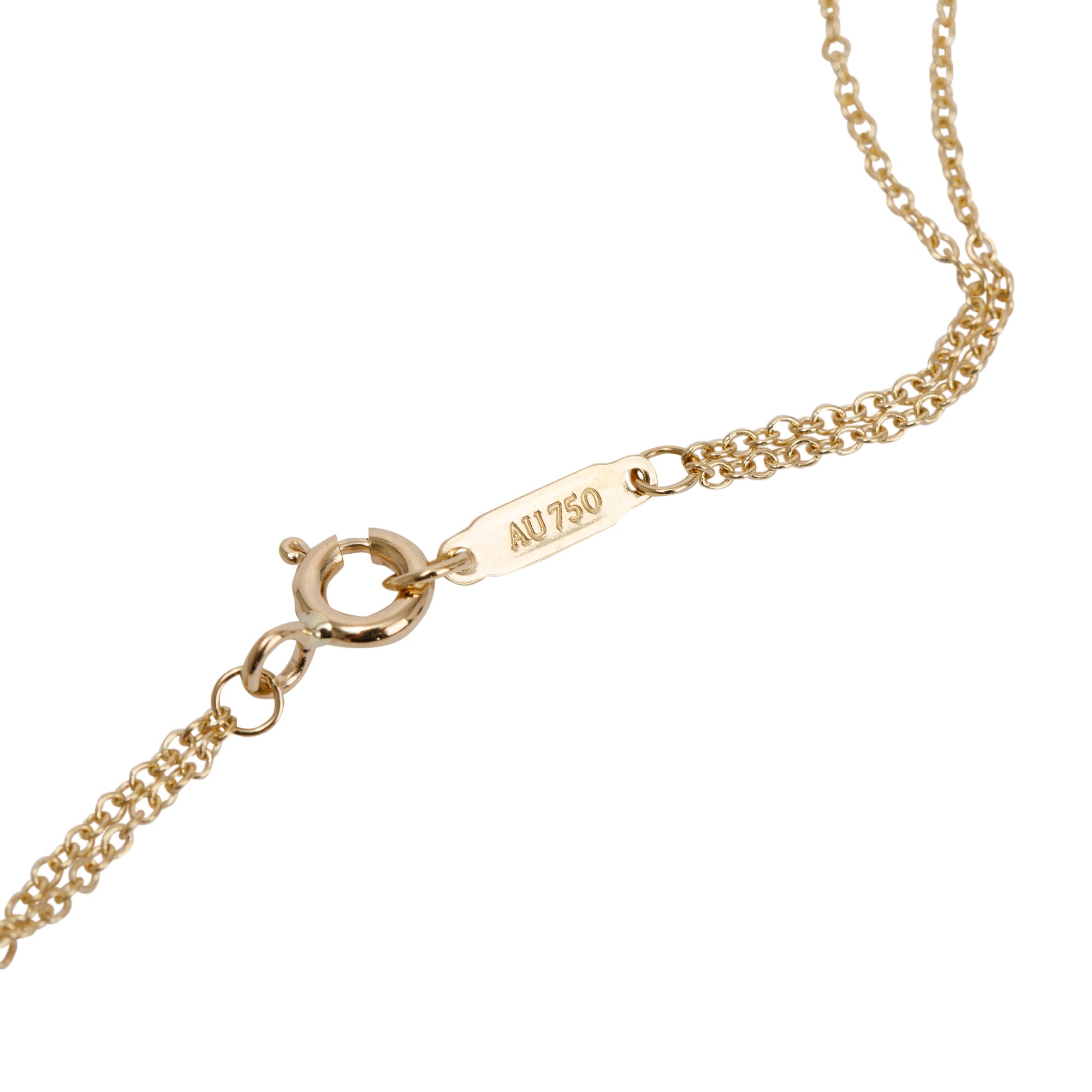 Tiffany & Co. 18k Yellow Gold Infinity Pendant Necklace
