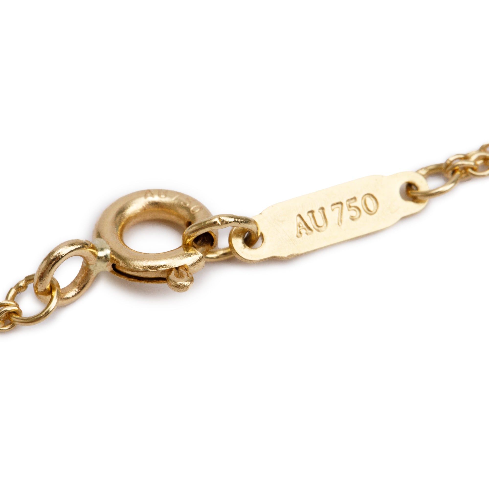 Tiffany & Co. 18k Yellow Gold Infinity Pendant Necklace w/ Box