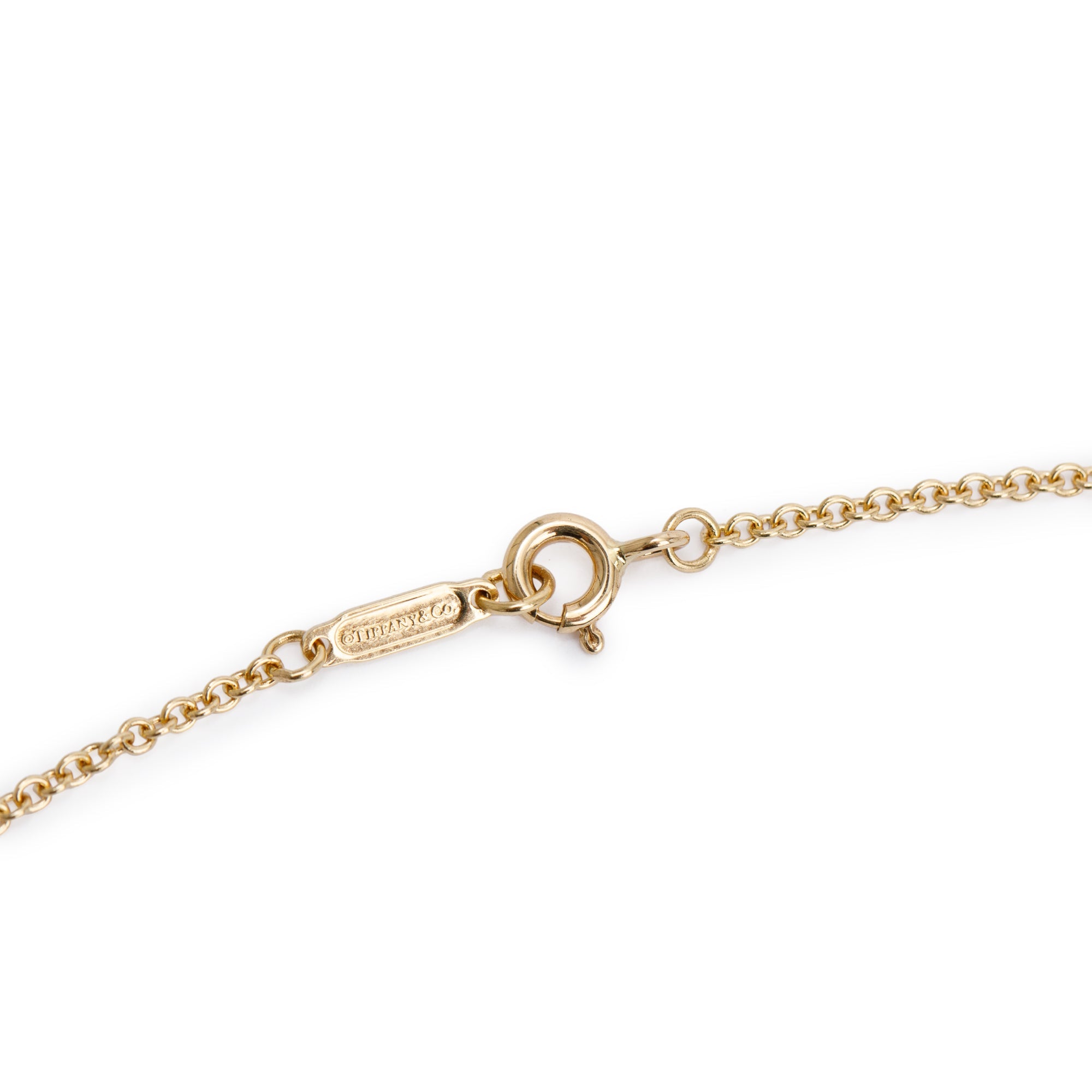 Tiffany & Co. 18k Yellow Gold Large Atlas Round Pendant Necklace