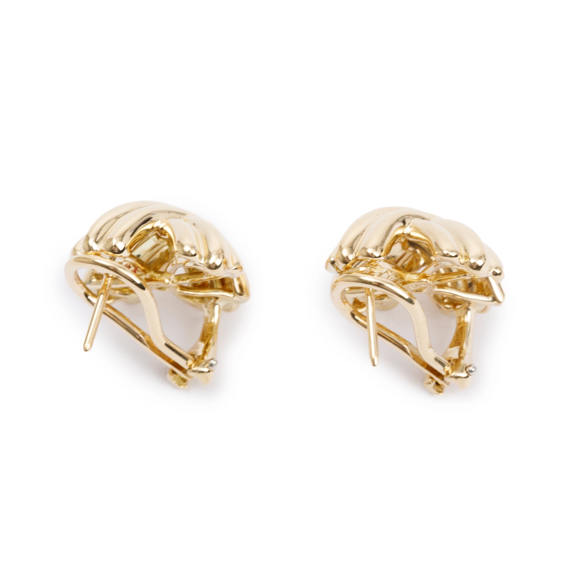 Tiffany & Co. 18k Yellow Gold Large Signature X Earrings