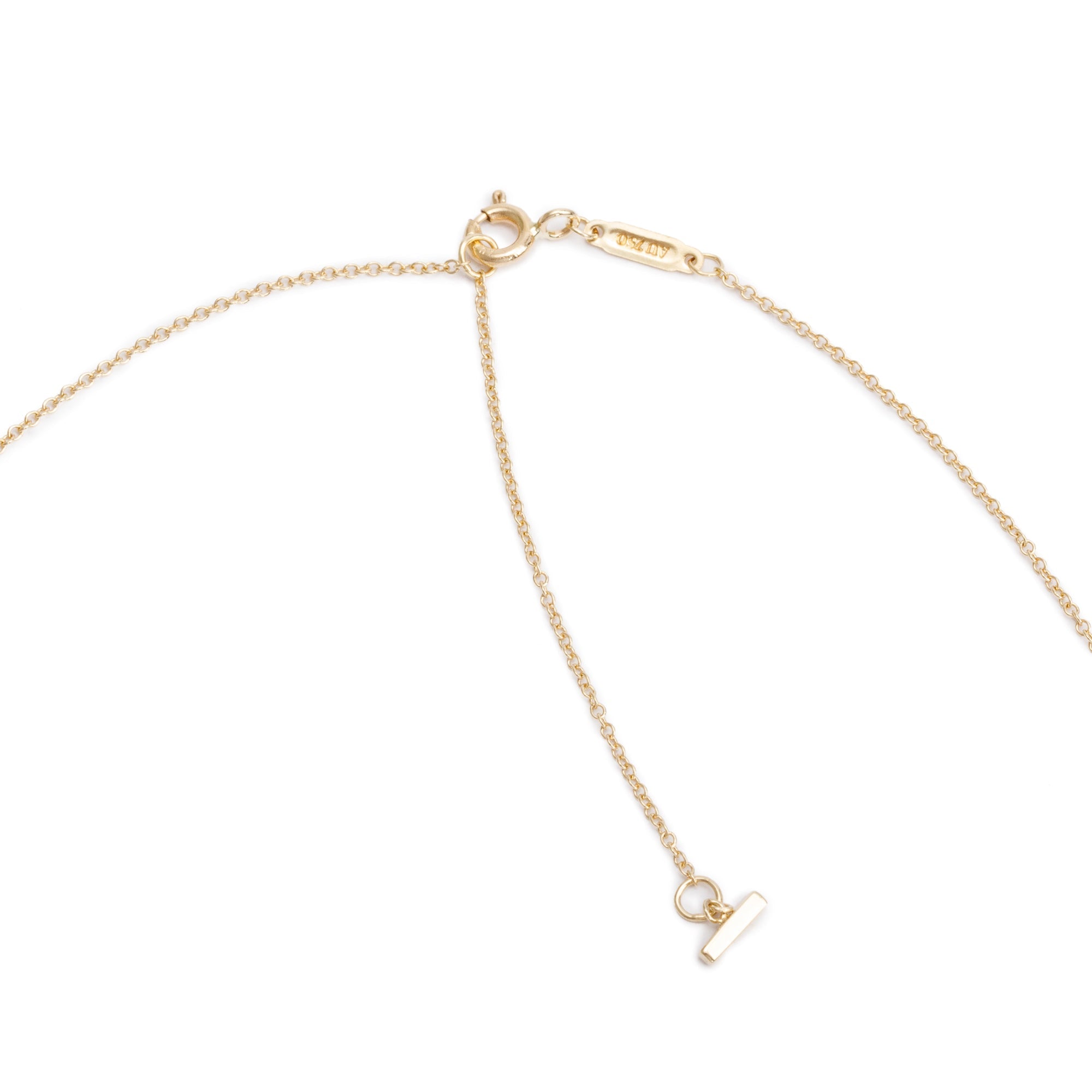 Tiffany & Co. 18k Yellow Gold Large T Smile Pendant Necklace