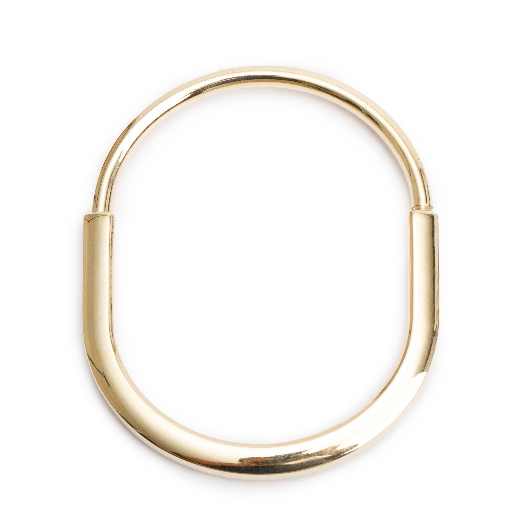 Tiffany & Co. 18k Yellow Gold Lock Bangle w/ Box