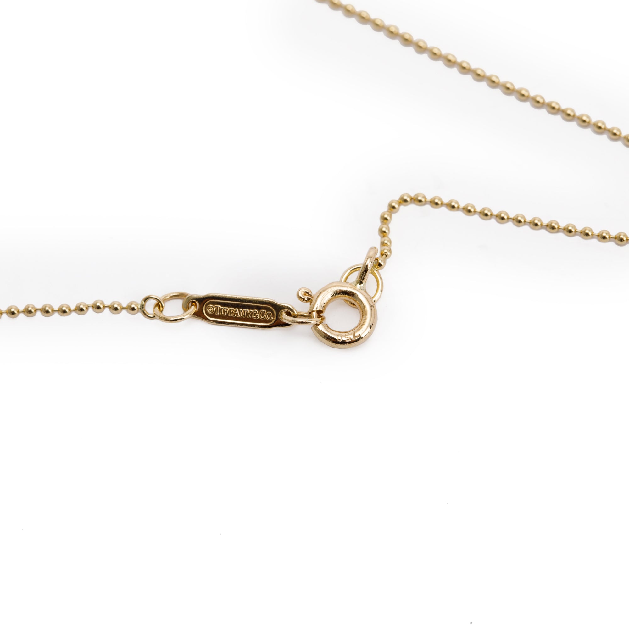 Tiffany & Co. 18k Yellow Gold Mini Dragonfly Pendant Necklace w/ Box