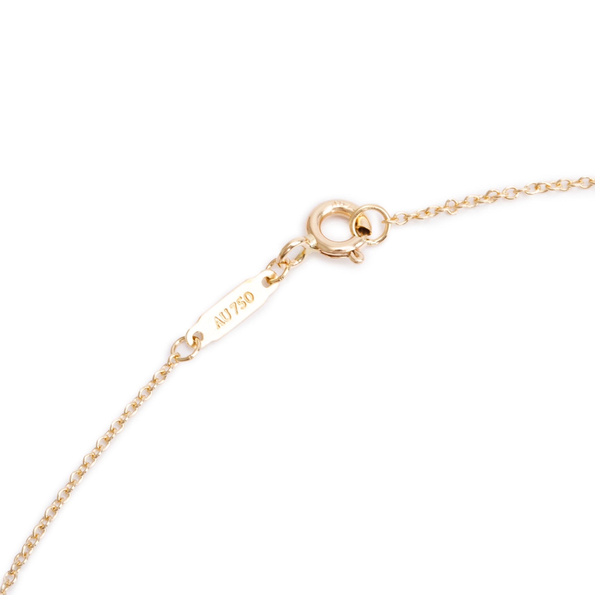 Tiffany & Co. 18k Yellow Gold Mini Infinity Pendant Necklace w/ Box