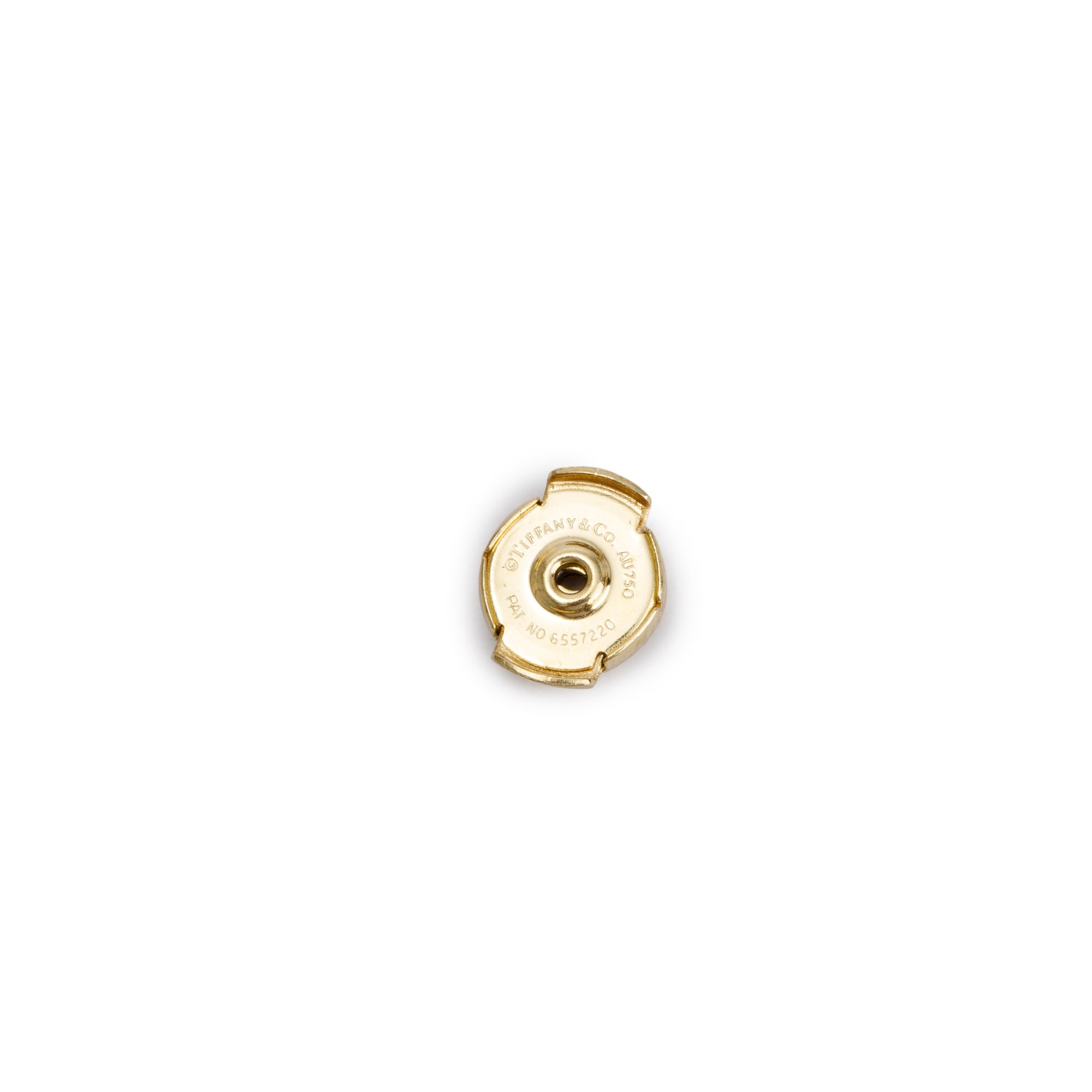 Tiffany & Co. 18k Yellow Gold Notes Round Stud Earrings, 9 MM