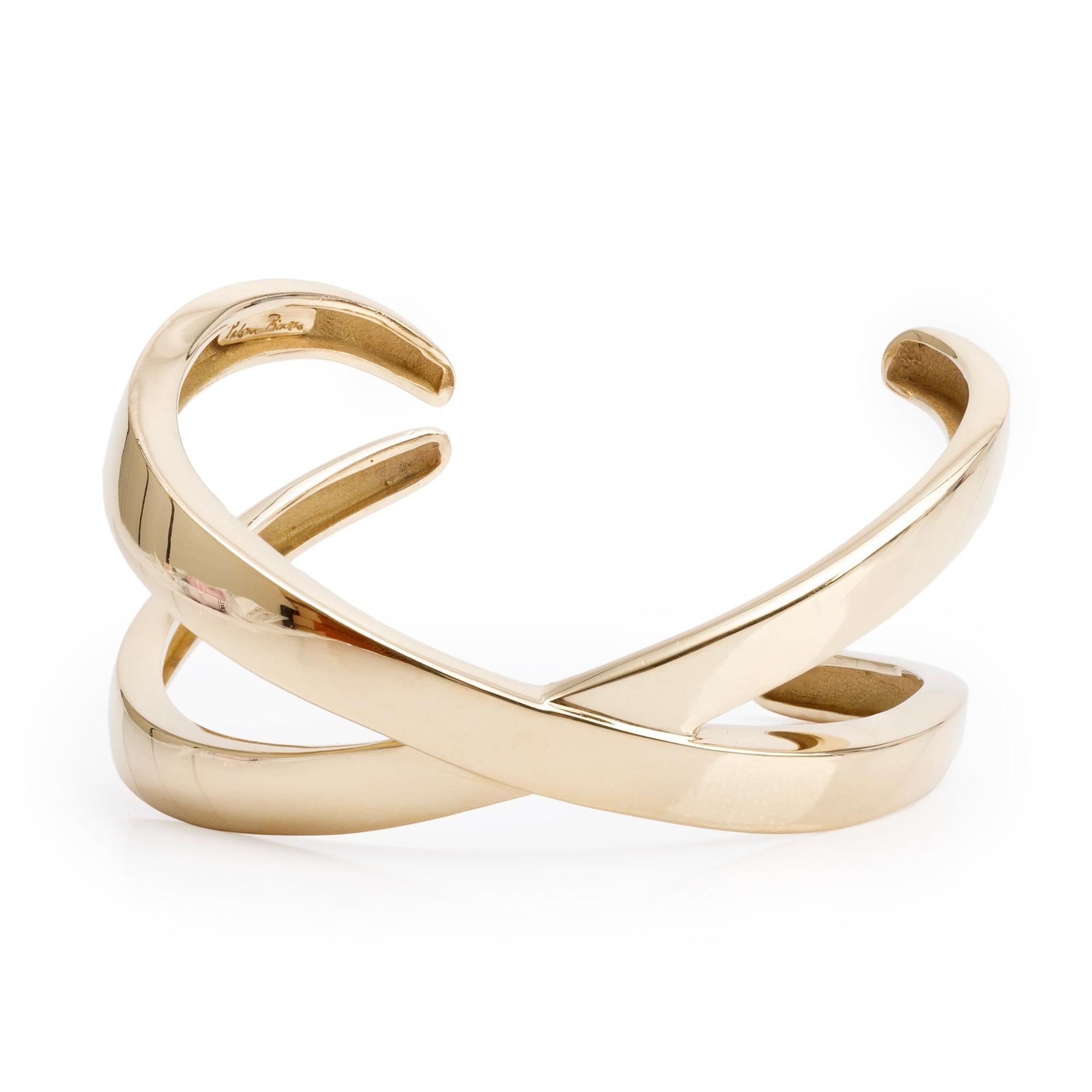 Tiffany & Co. 18k Yellow Gold Paloma's Graffiti X Cuff Bangle