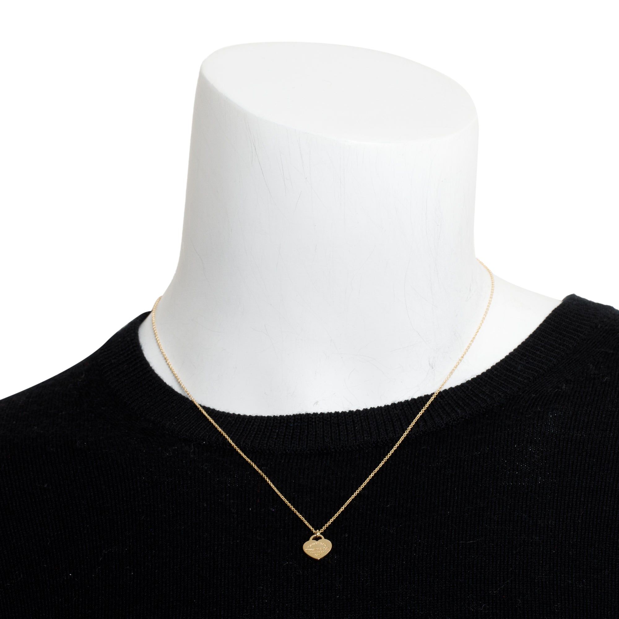 Tiffany 18k Yellow Gold Return to Tiffany Mini Heart Tag