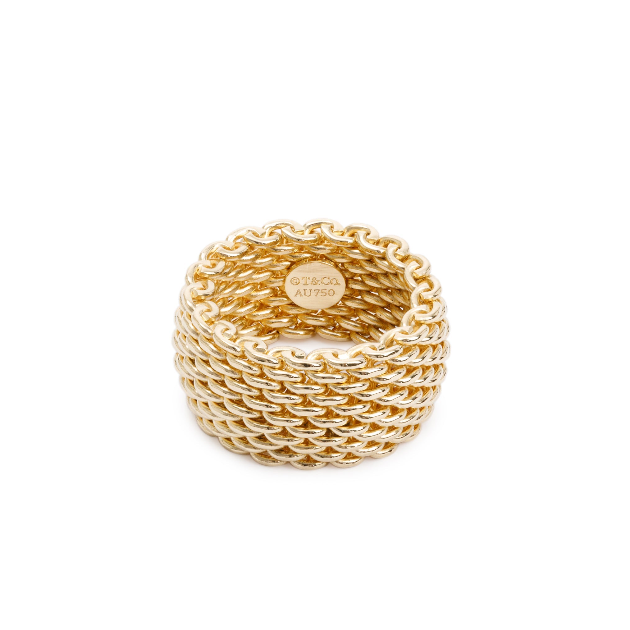 Tiffany & Co. 18k Yellow Gold Somerset Ring, Size 5