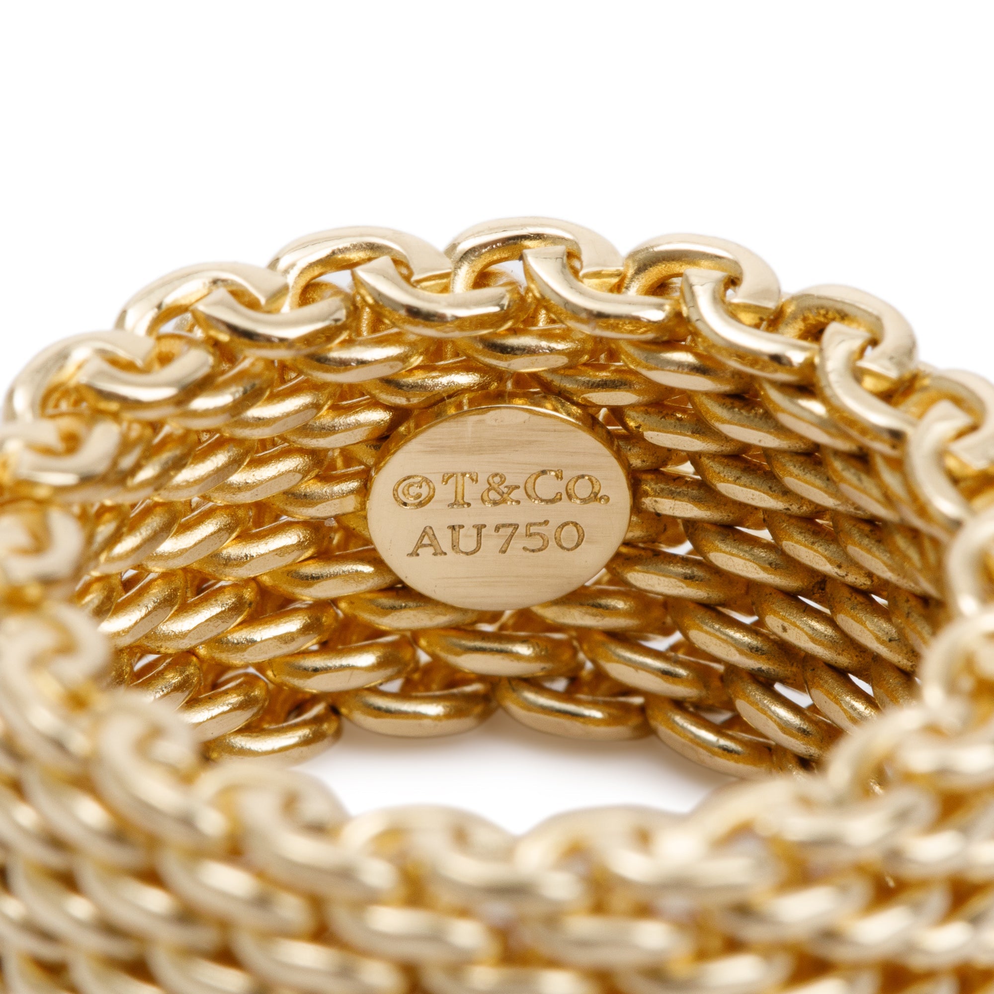 Tiffany & Co. 18k Yellow Gold Somerset Ring, Size 5