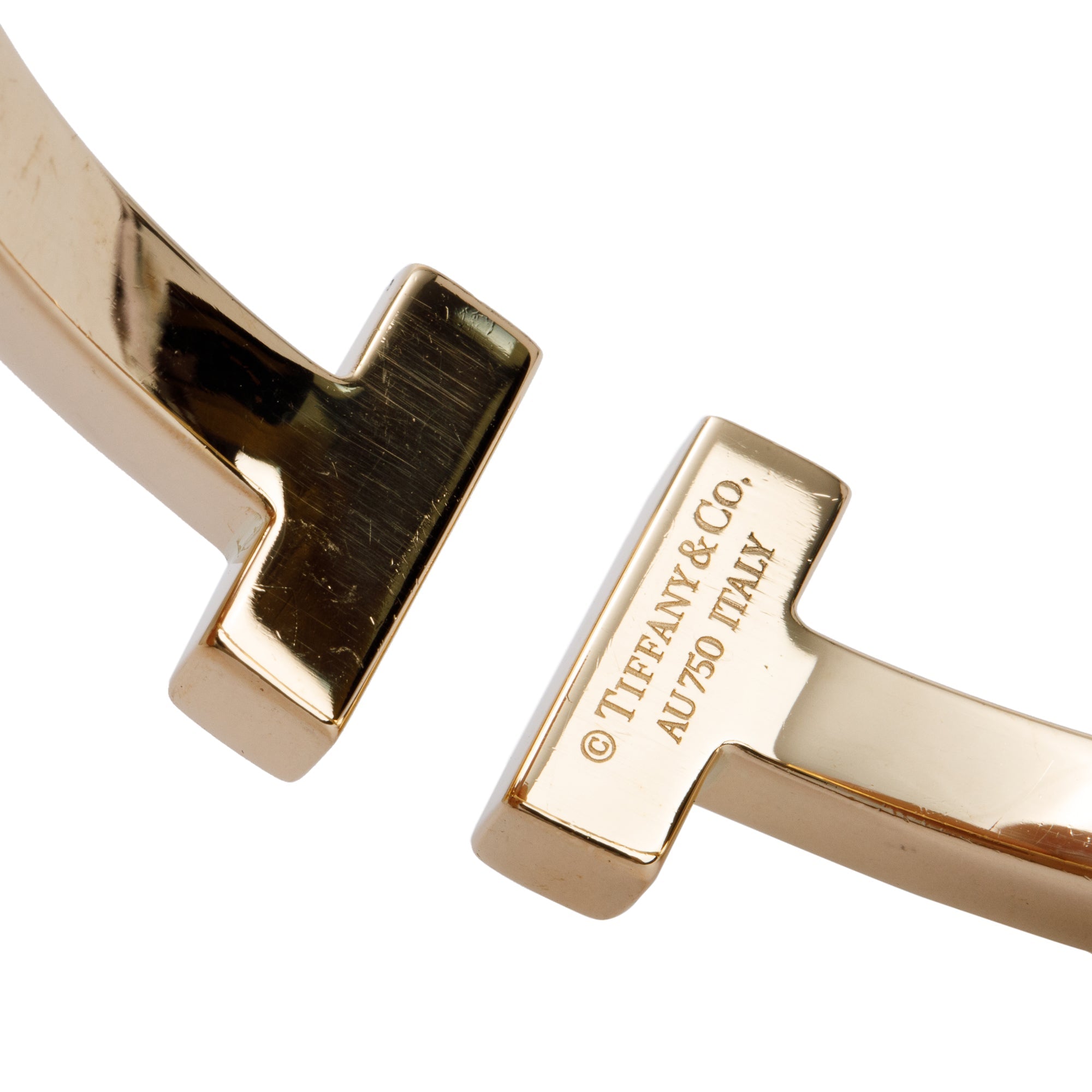 Tiffany & Co. 18k Yellow Gold T Square Bracelet