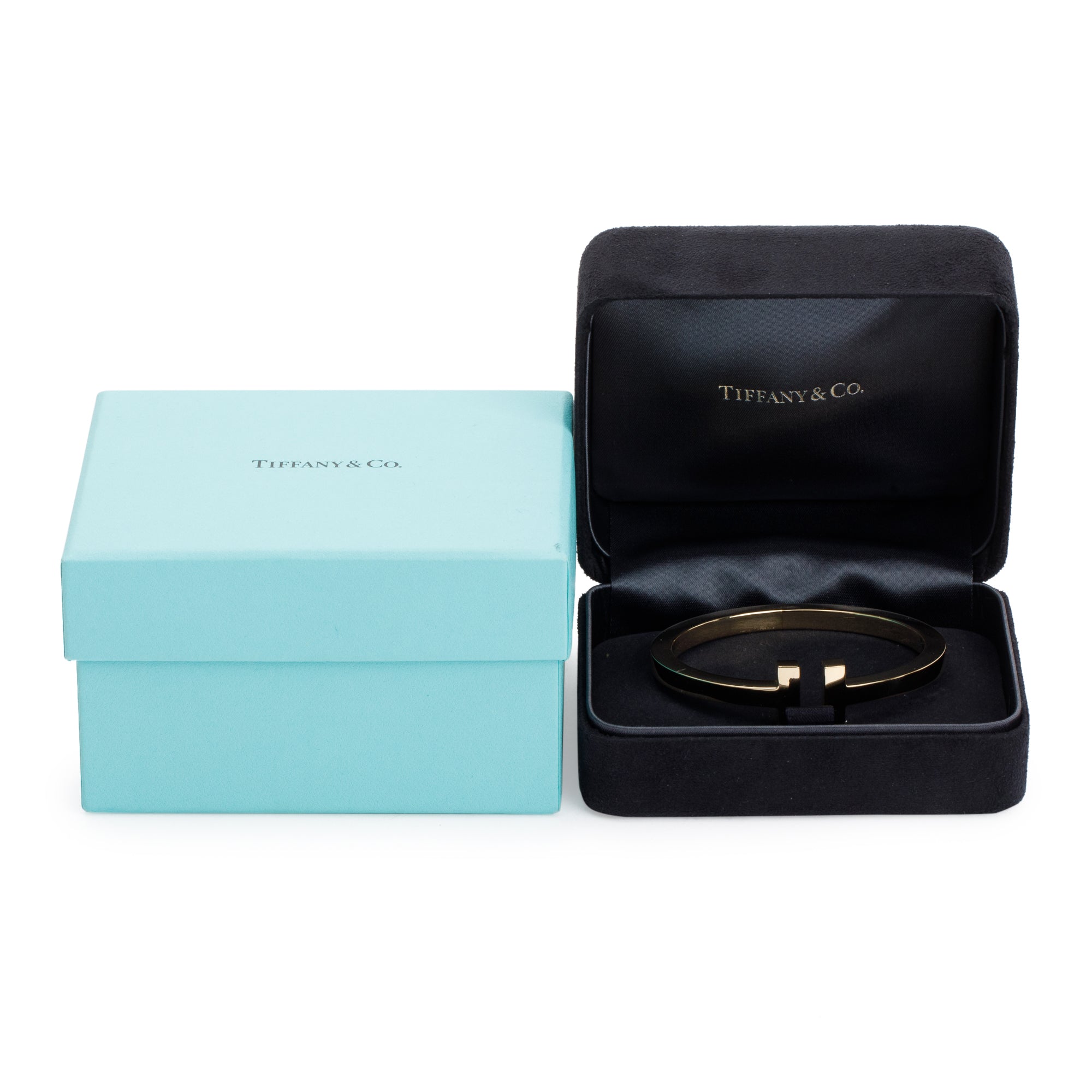 Tiffany & Co. 18k Yellow Gold T Square Bracelet w/ Box