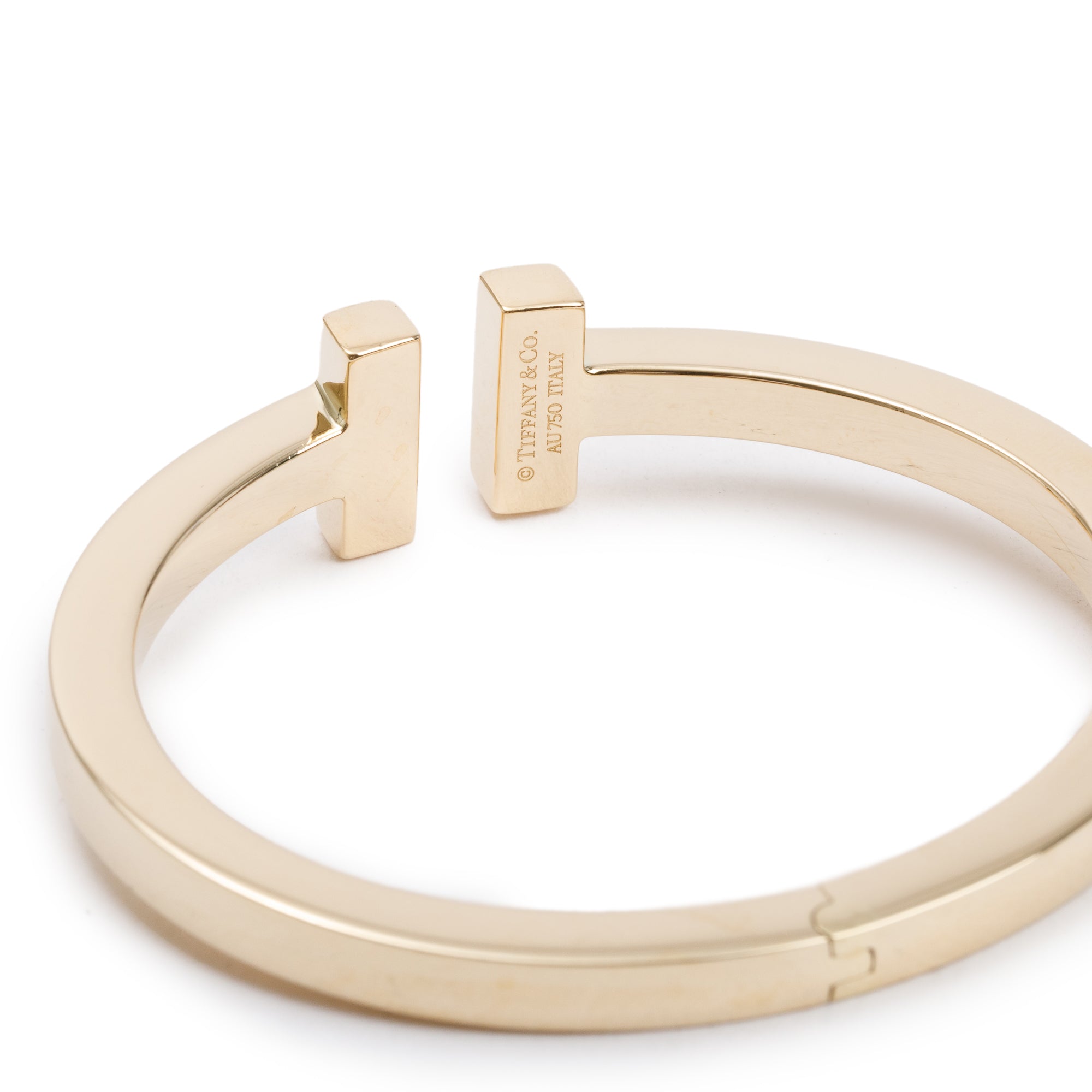 Tiffany & Co. 18k Yellow Gold T Square Bracelet w/ Box