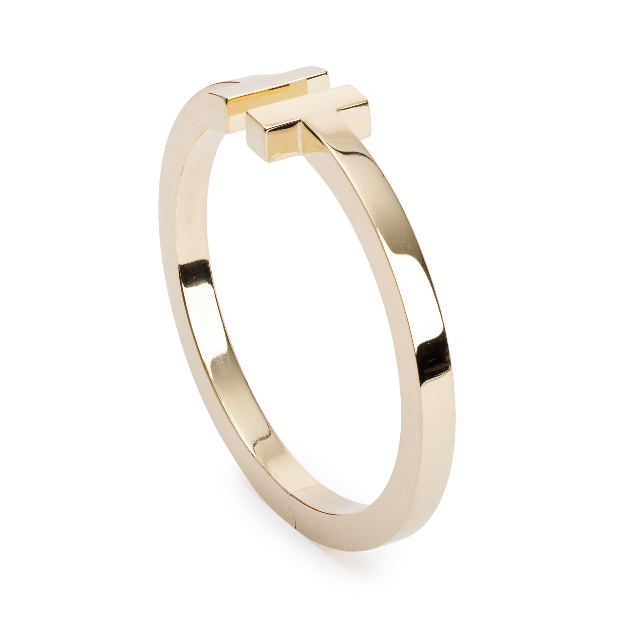 Tiffany & Co. 18k Yellow Gold T Square Bracelet w/ Box