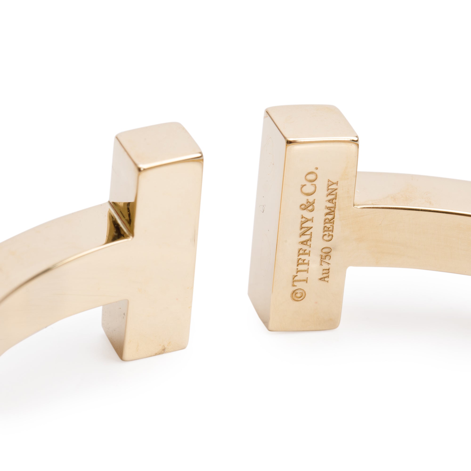 Tiffany & Co. 18k Yellow Gold T Square Bracelet w/ Box