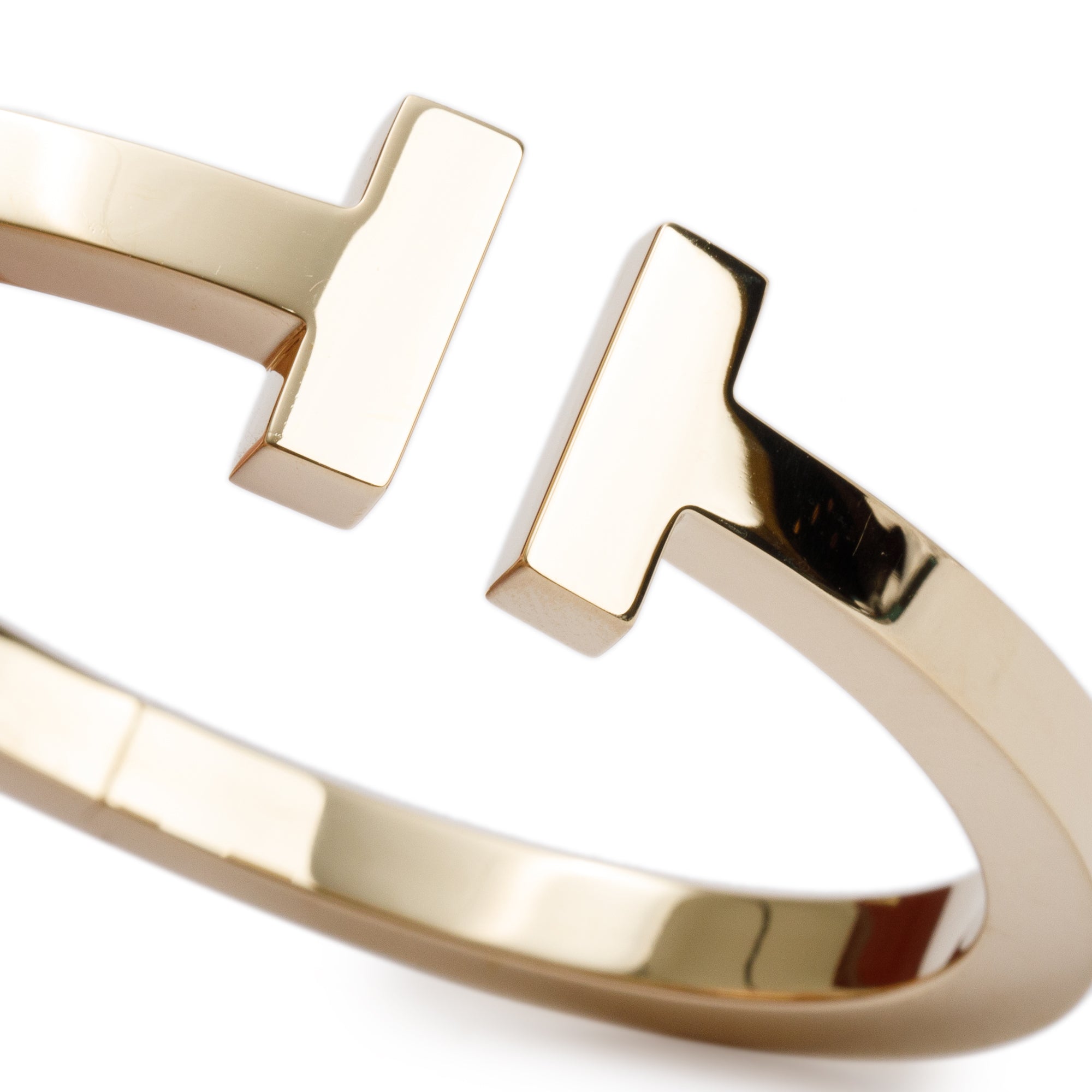 Tiffany & Co. 18k Yellow Gold T Square Bracelet w/ Box