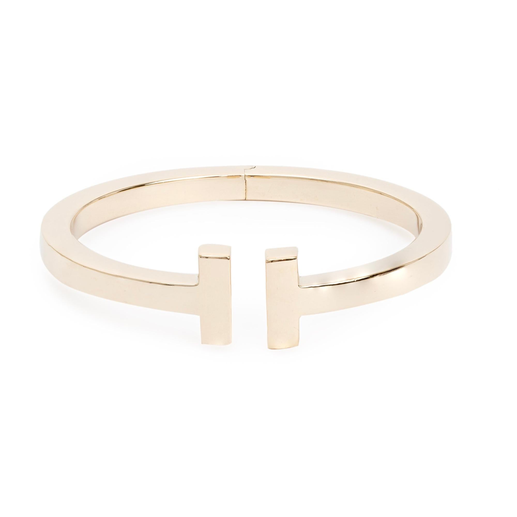 Tiffany & Co. 18k Yellow Gold T Square Bracelet