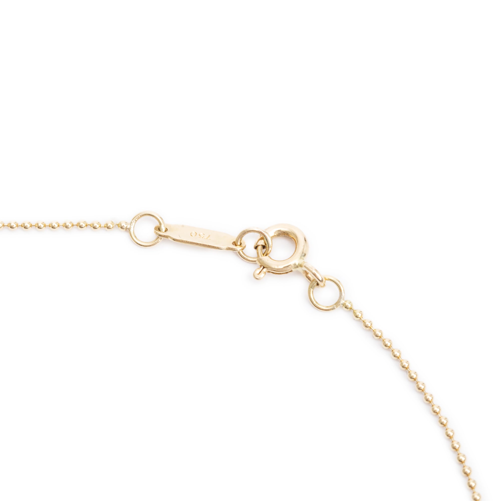 Tiffany & Co. 18k Yellow Gold Vintage Oval Key Pendant Necklace w/ Box