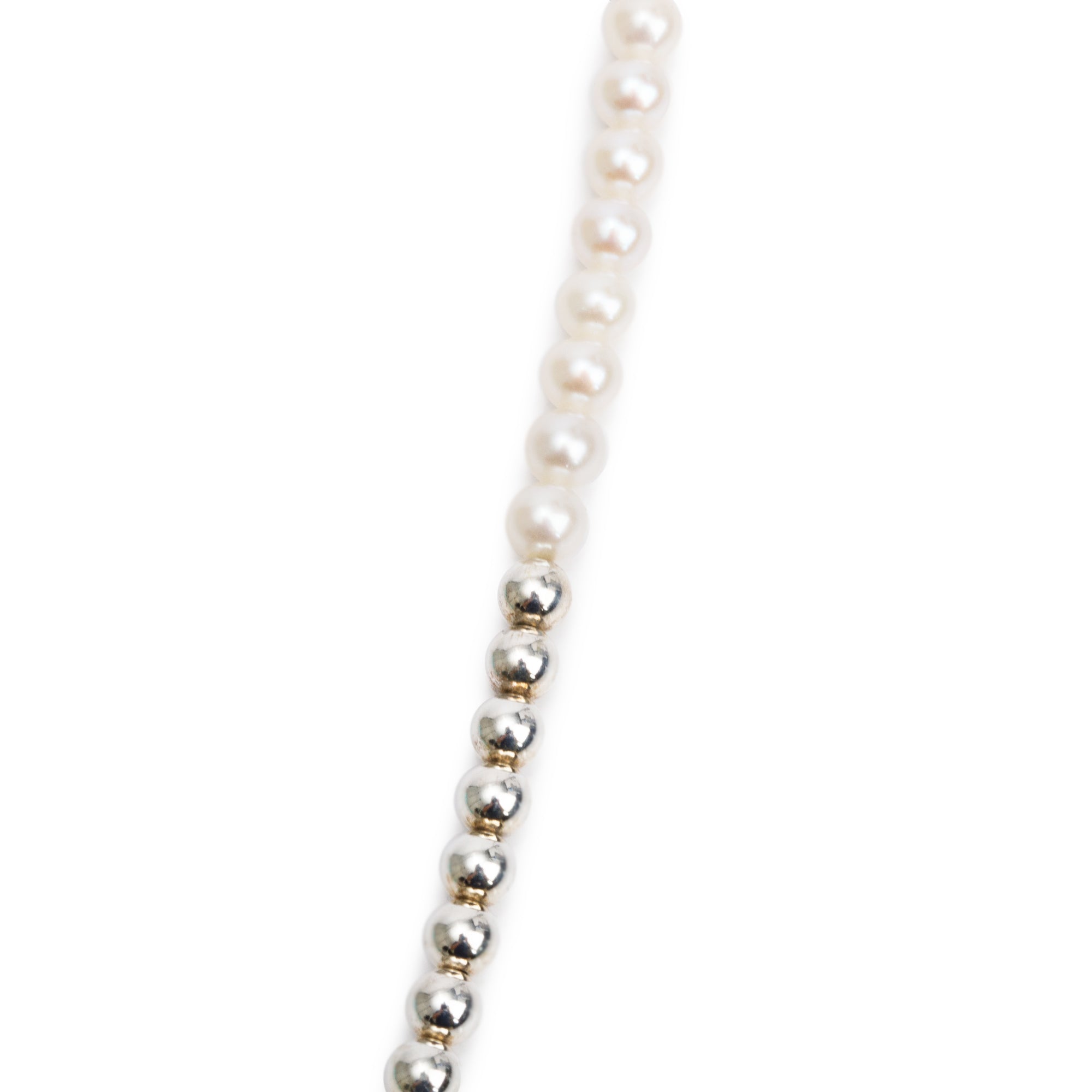 Tiffany & Co. 2024 Sterling Silver Return to Tiffany Pearl & Diamond Wrap Necklace w/ Box & Receipt